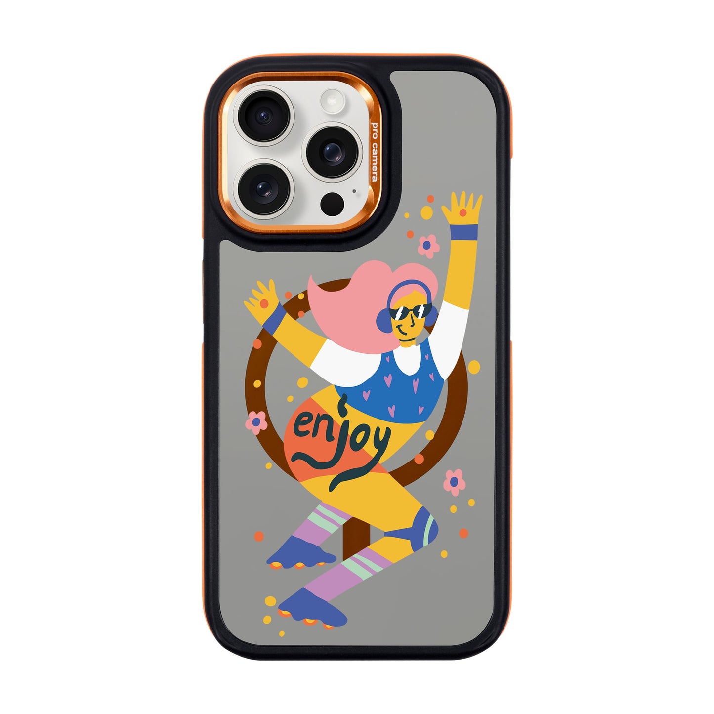 ENJOY-iPhone 15 Pro Max Dark Kılıf MagSafe Özellikli