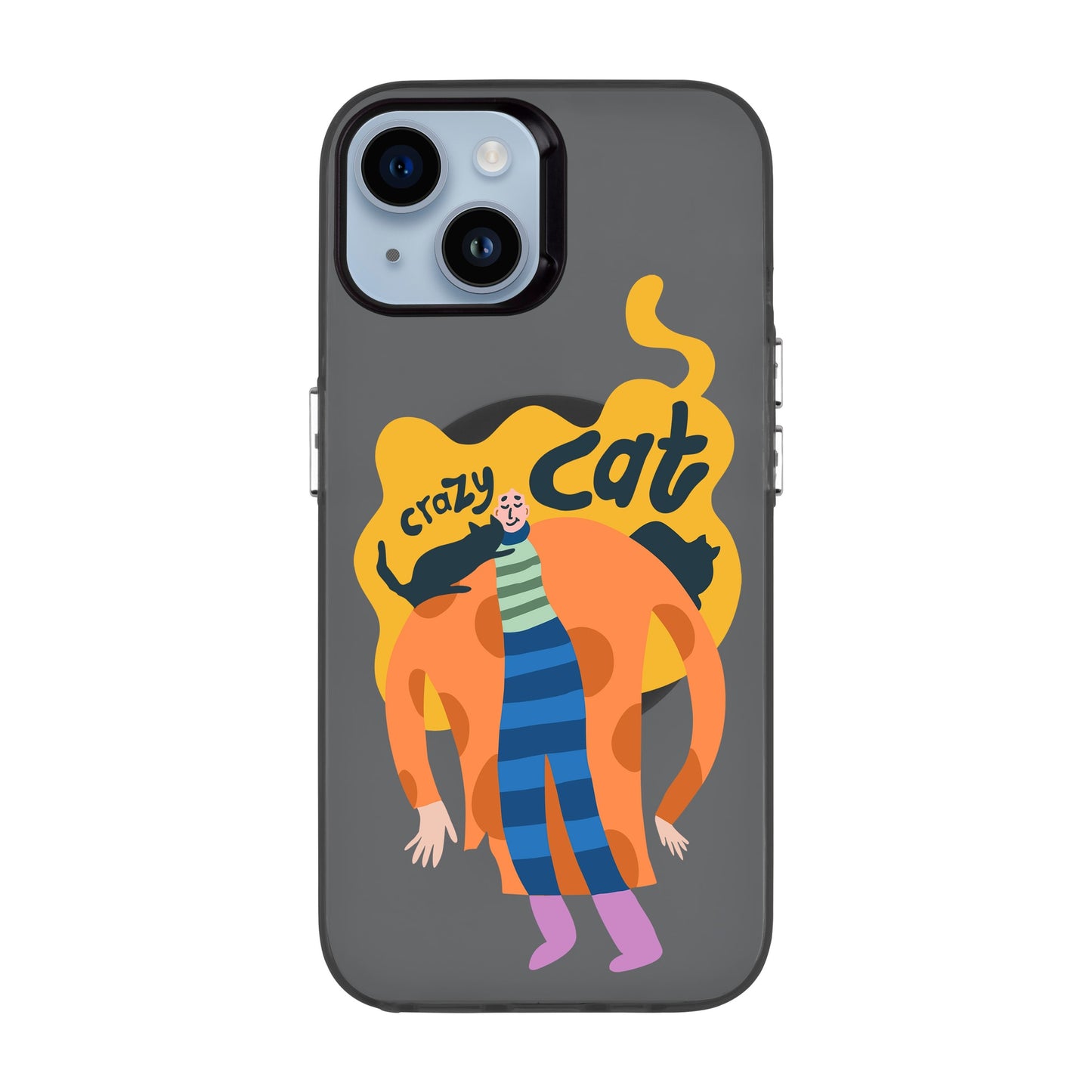 CRAZY CAT-iPhone 14 Hold Kılıf MagSafe Özellikli