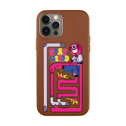OG TOOTHY-iPhone XR Leather Kılıf