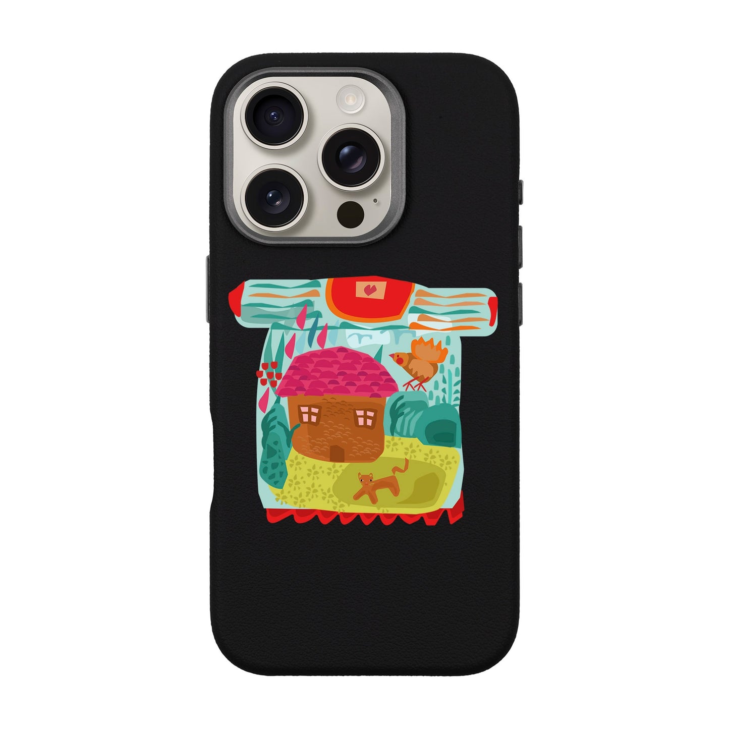 SİHİRLİ KAZAK-iPhone 16 Pro Leather Premium Kılıf MagSafe Özellikli