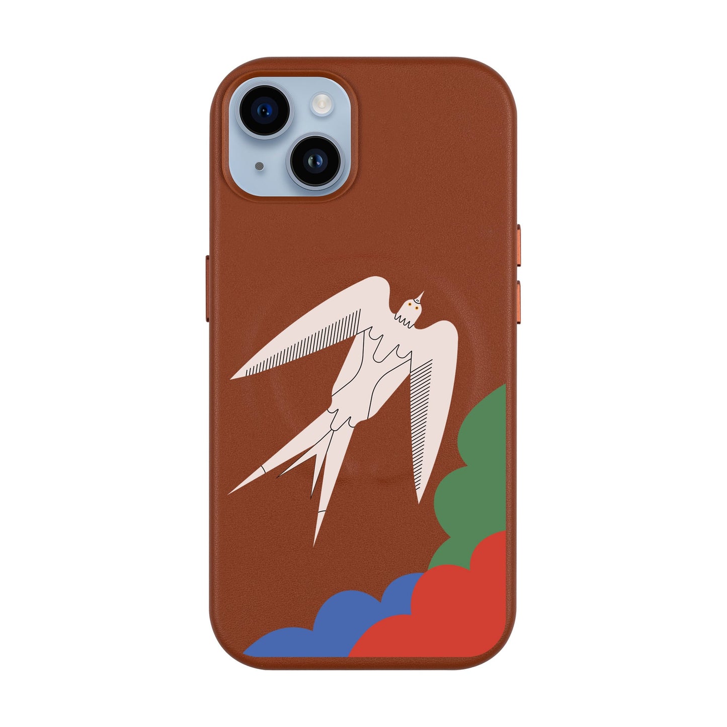 L’OISEAU LIBRE-iPhone 14 Plus Leather Kılıf MagSafe Özellikli