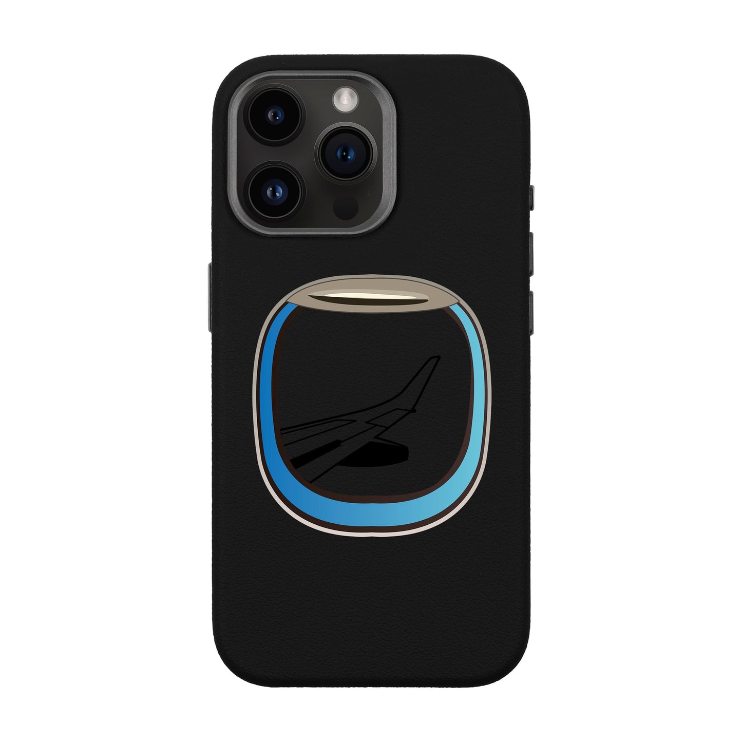 AIRCRAFT WINDOW-iPhone 14 Pro Max Leather Premium Kılıf MagSafe Özellikli