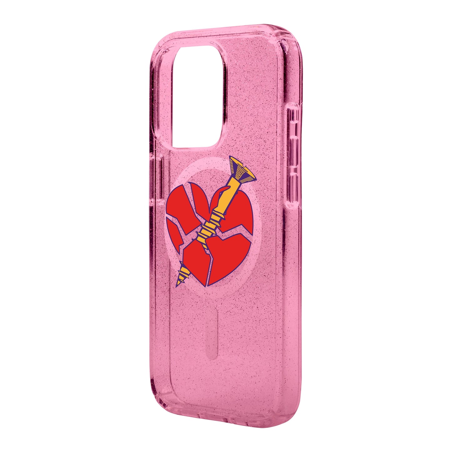 BROKEN HEART-iPhone 15 Pro Shiny Kılıf MagSafe Özellikli