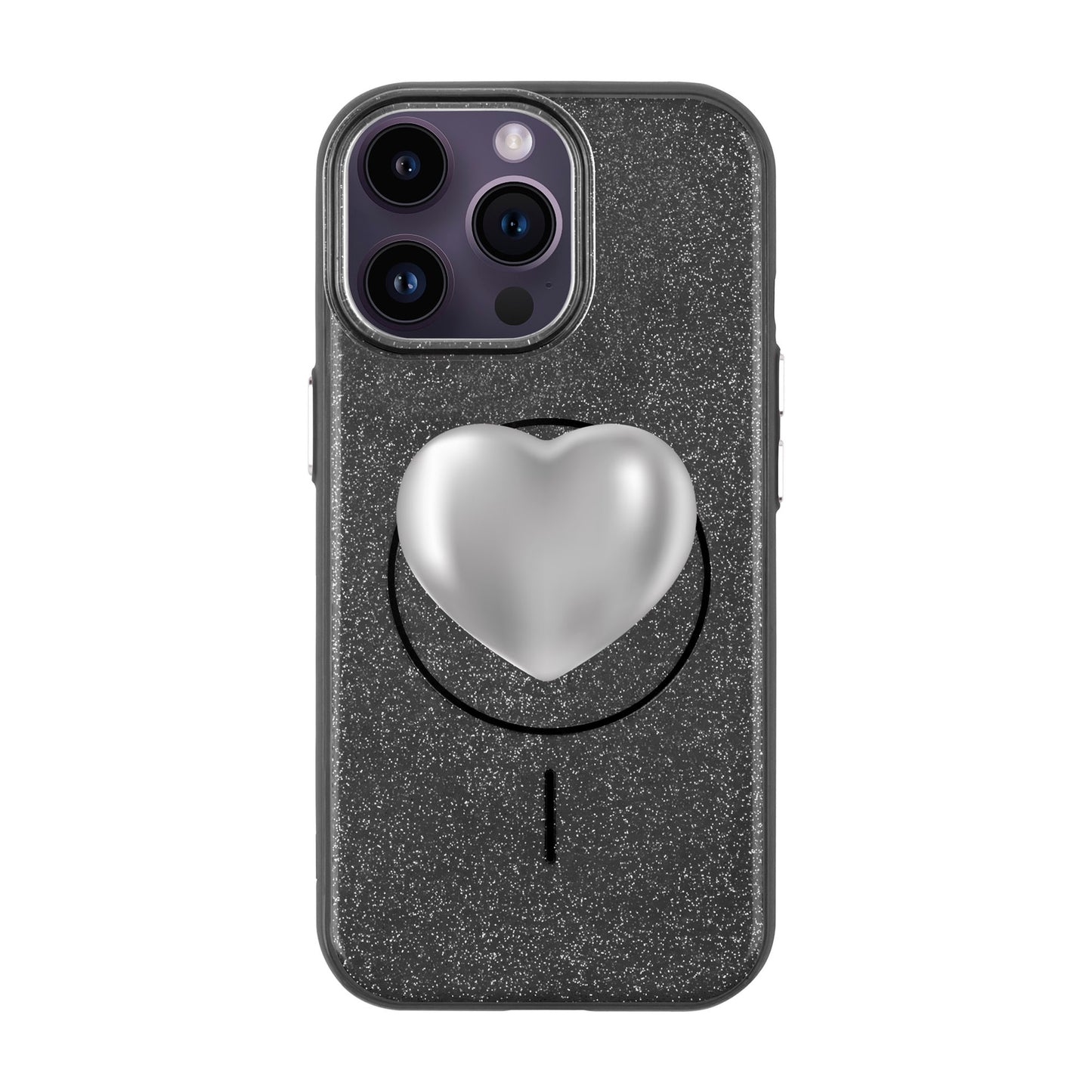 SILVER HEART-iPhone 14 Pro Max Radiant Kılıf MagSafe Özellikli