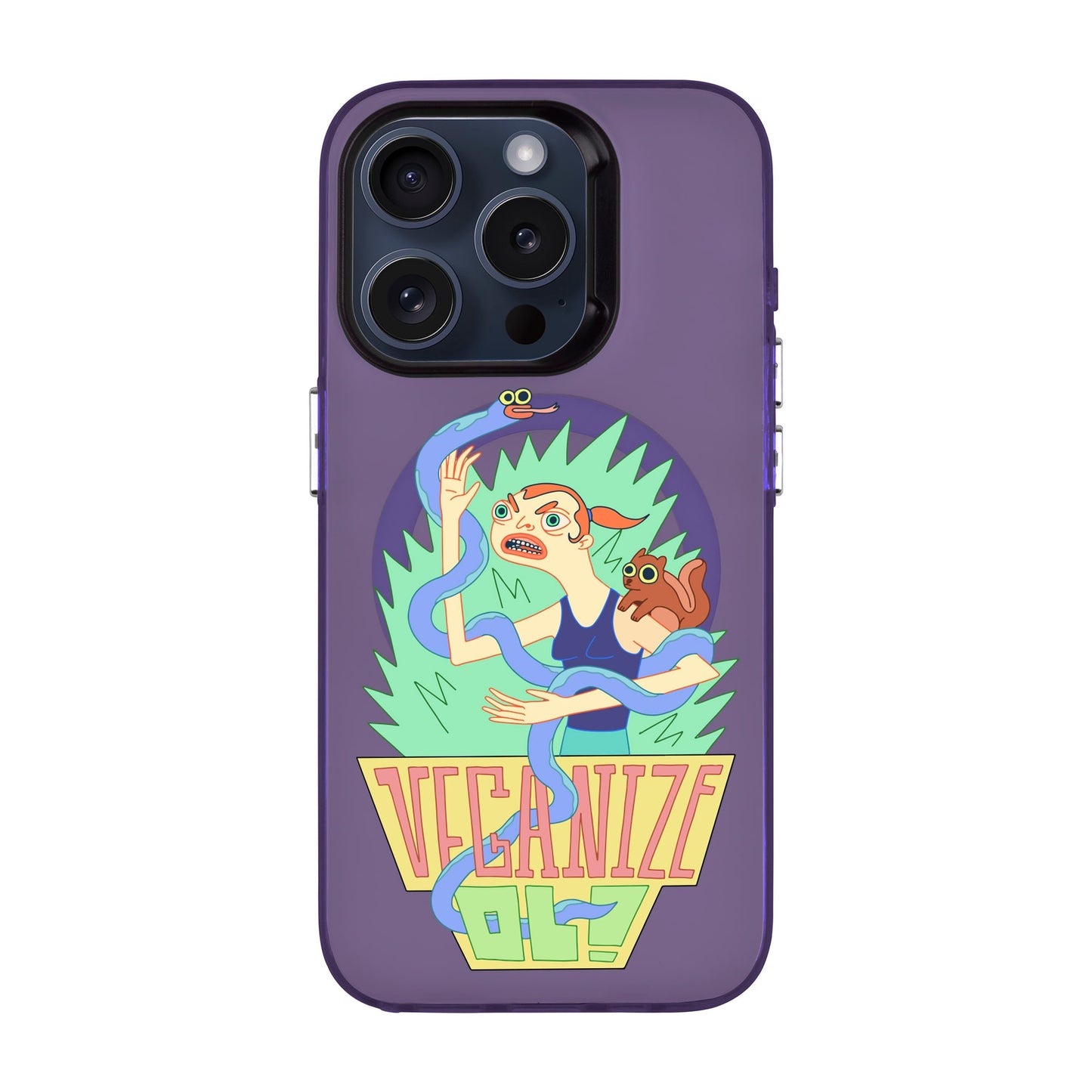 VEGANİZE-iPhone 15 Pro Hold Kılıf MagSafe Özellikli