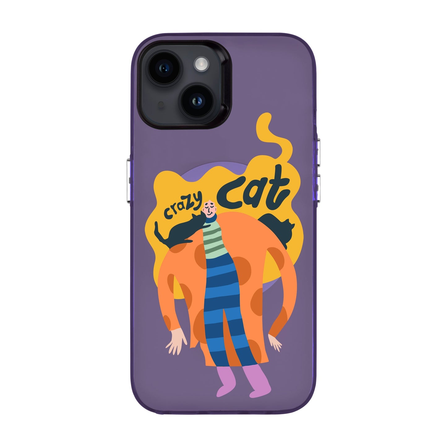 CRAZY CAT-iPhone 14 Hold Kılıf MagSafe Özellikli