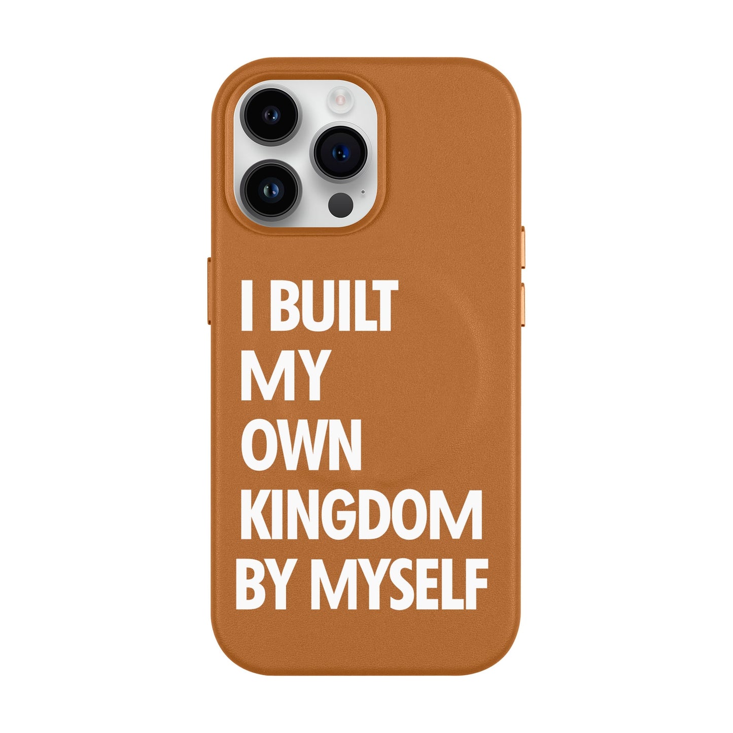 KINGDOM-iPhone 14 Pro Max Leather Kılıf MagSafe Özellikli