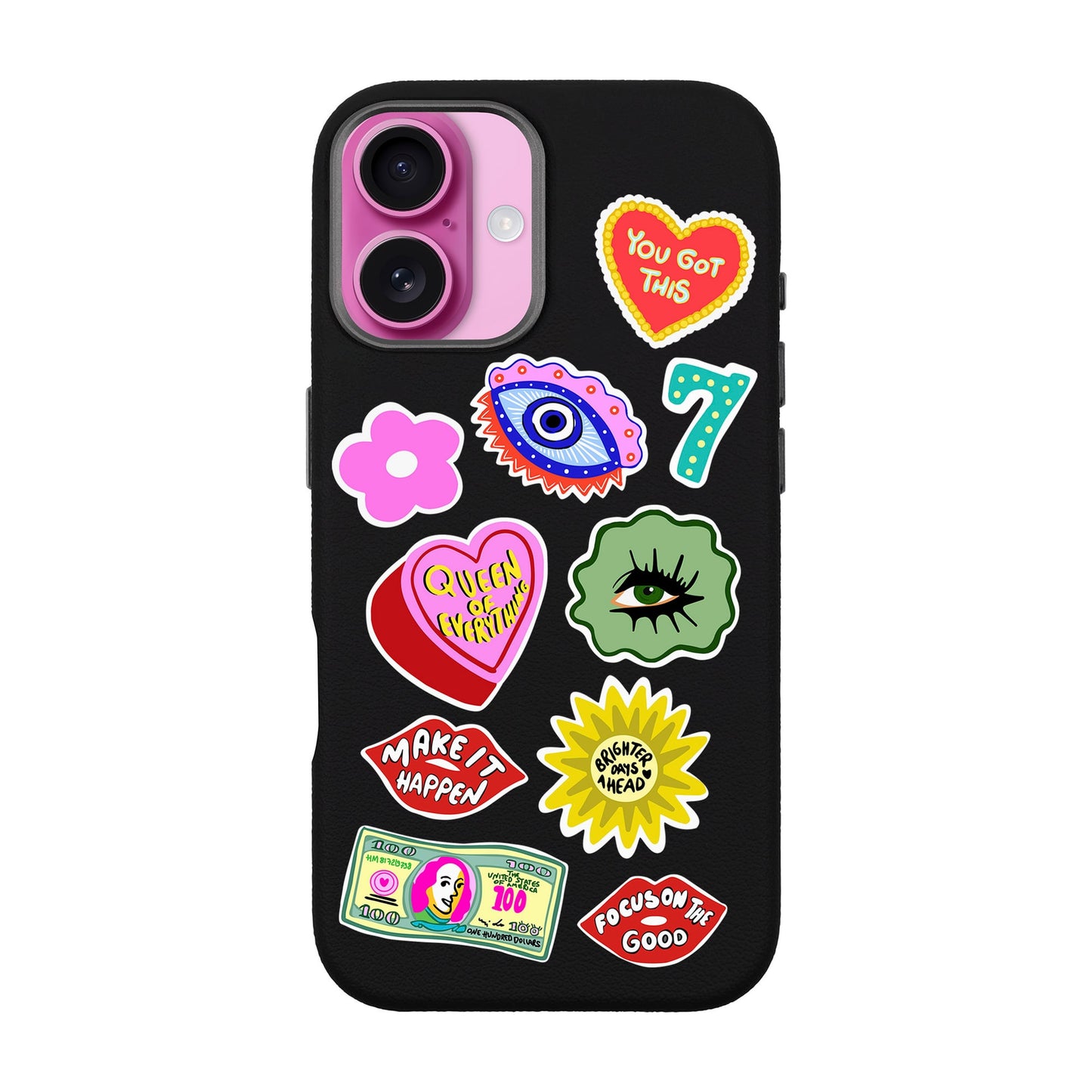 HM STICKERS-iPhone 16 Plus Leather Premium Kılıf MagSafe Özellikli