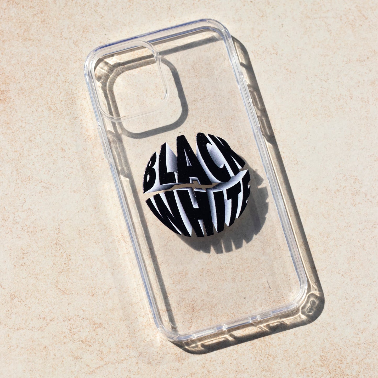 BLACK WHITE-iPhone 15 Pro Max Solid Kılıf
