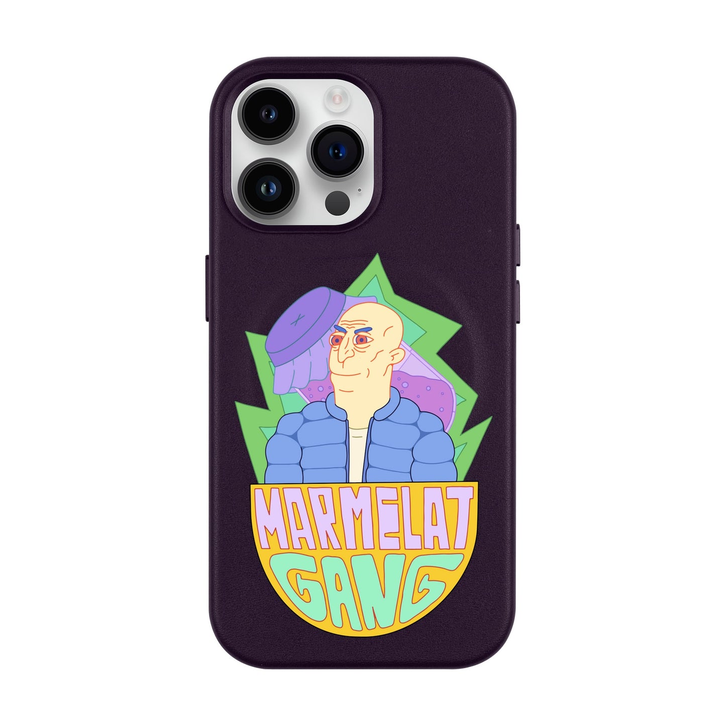 MARMELAT GANG-iPhone 14 Pro Max Leather Kılıf MagSafe Özellikli
