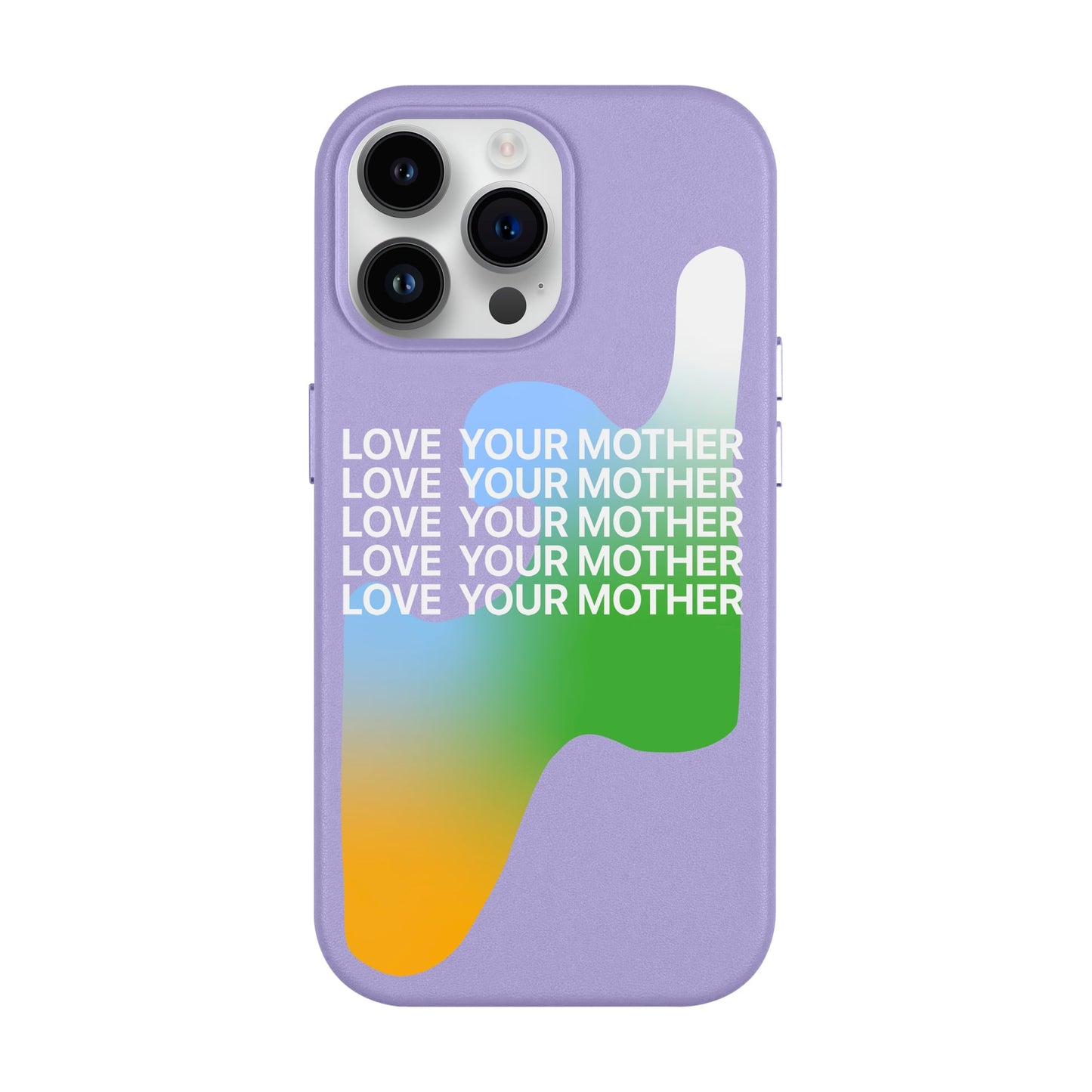 LOVE YOUR MOTHER-iPhone 14 Pro Max Leather Kılıf MagSafe Özellikli