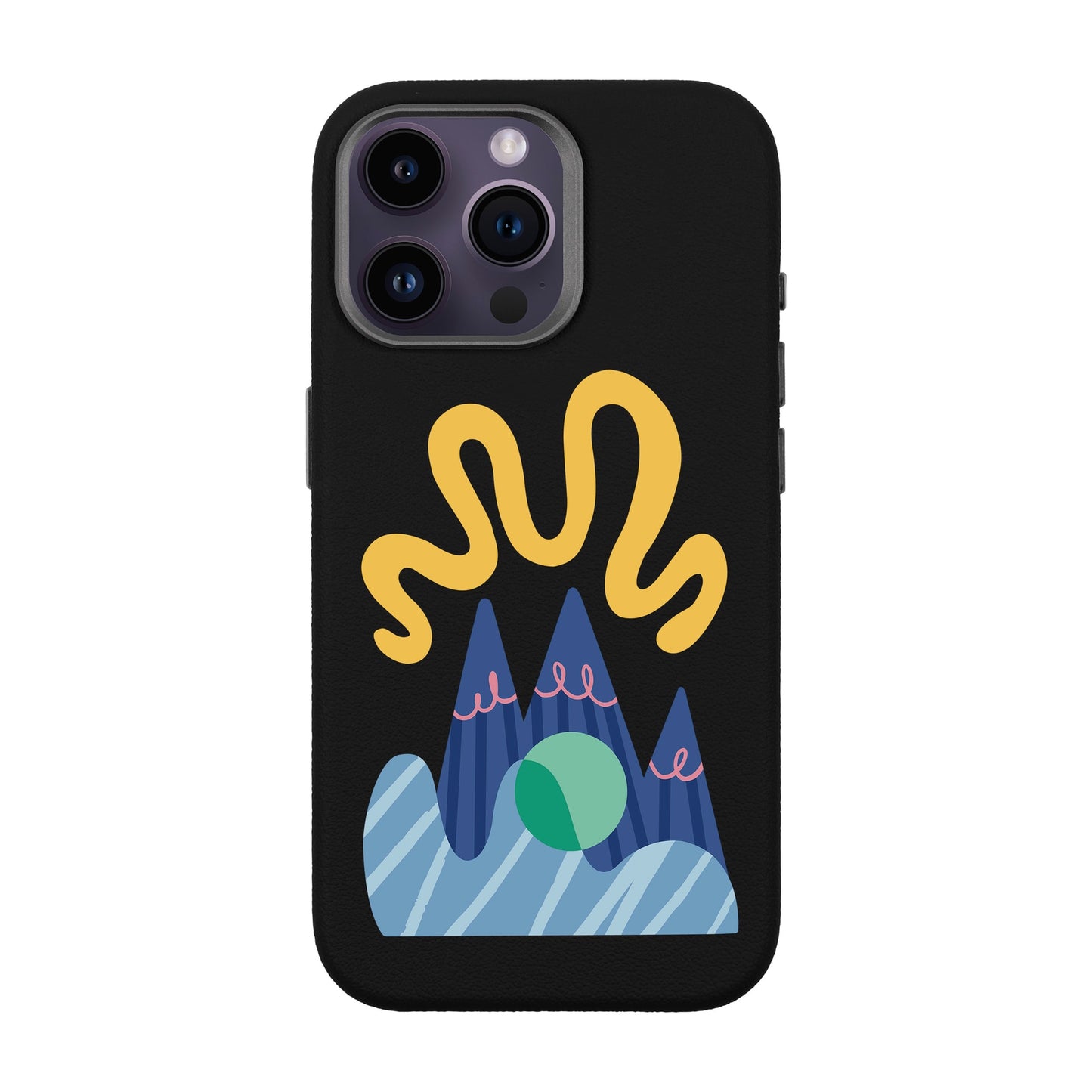 MOUNTAIN-iPhone 14 Pro Max Leather Premium Kılıf MagSafe Özellikli