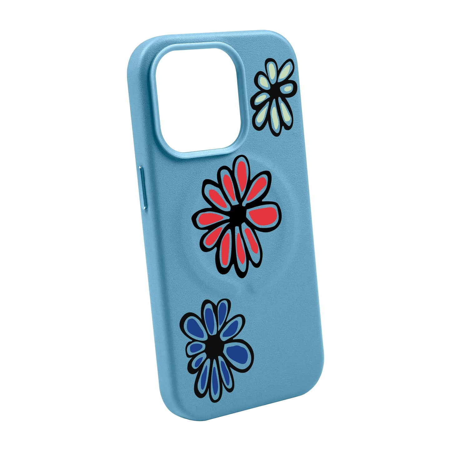 FLORIST-iPhone 14 Pro Max Leather Kılıf MagSafe Özellikli