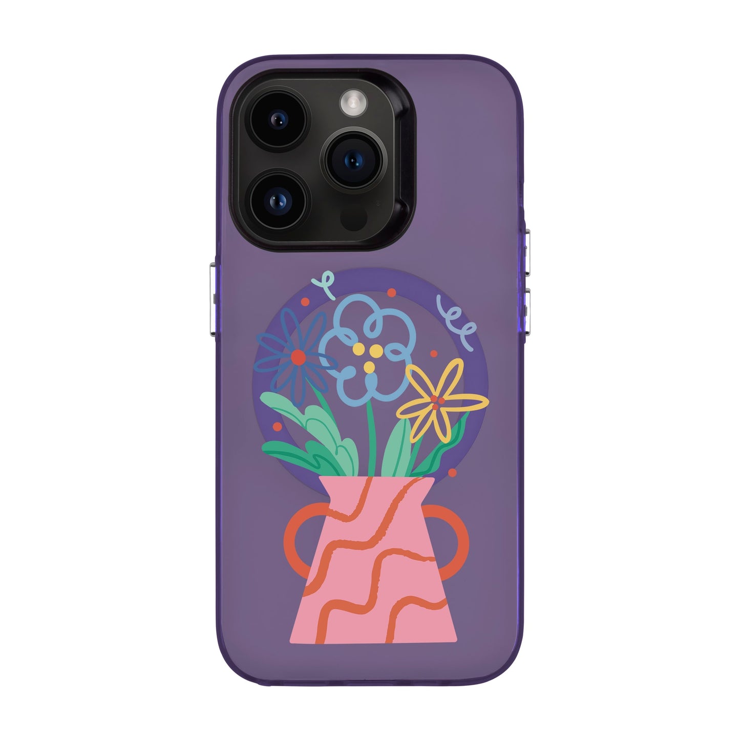 PINK VASE-iPhone 14 Pro Hold Kılıf MagSafe Özellikli