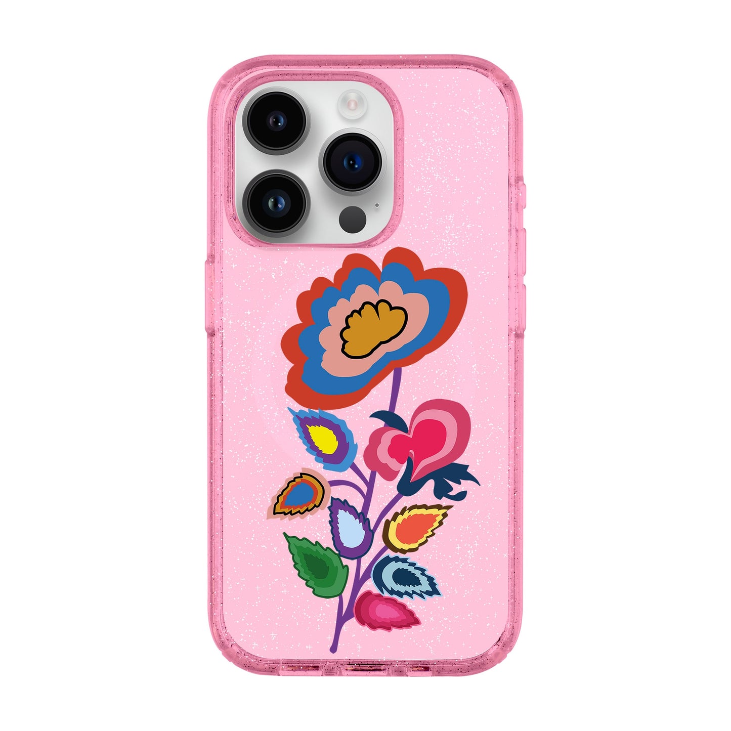 KNITTED FLOWER-iPhone 14 Pro Shiny Kılıf MagSafe Özellikli