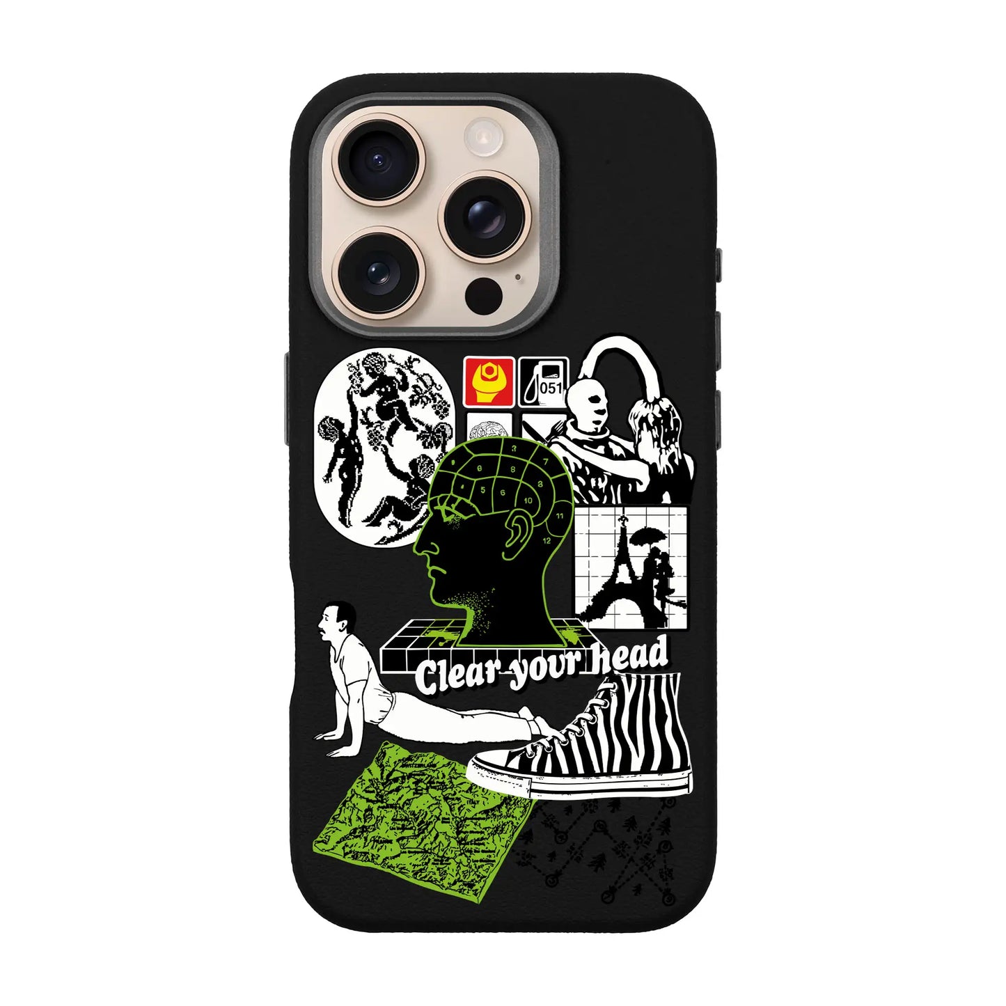 CLEAR YOUR HEAD-iPhone 16 Pro Leather Premium Kılıf MagSafe Özellikli
