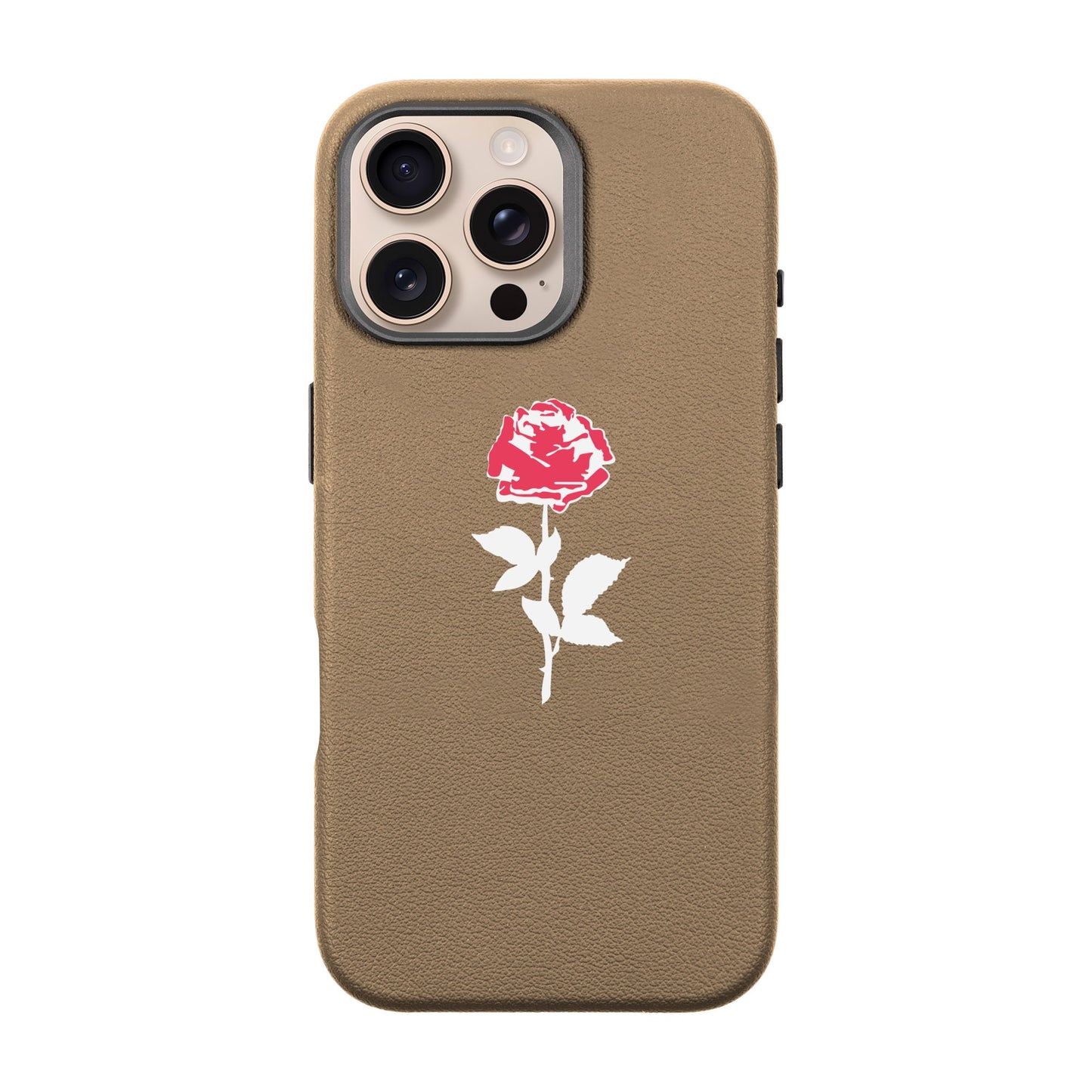 NATUREL ROSE-iPhone 16 Pro Max Leather Premium Kılıf MagSafe Özellikli