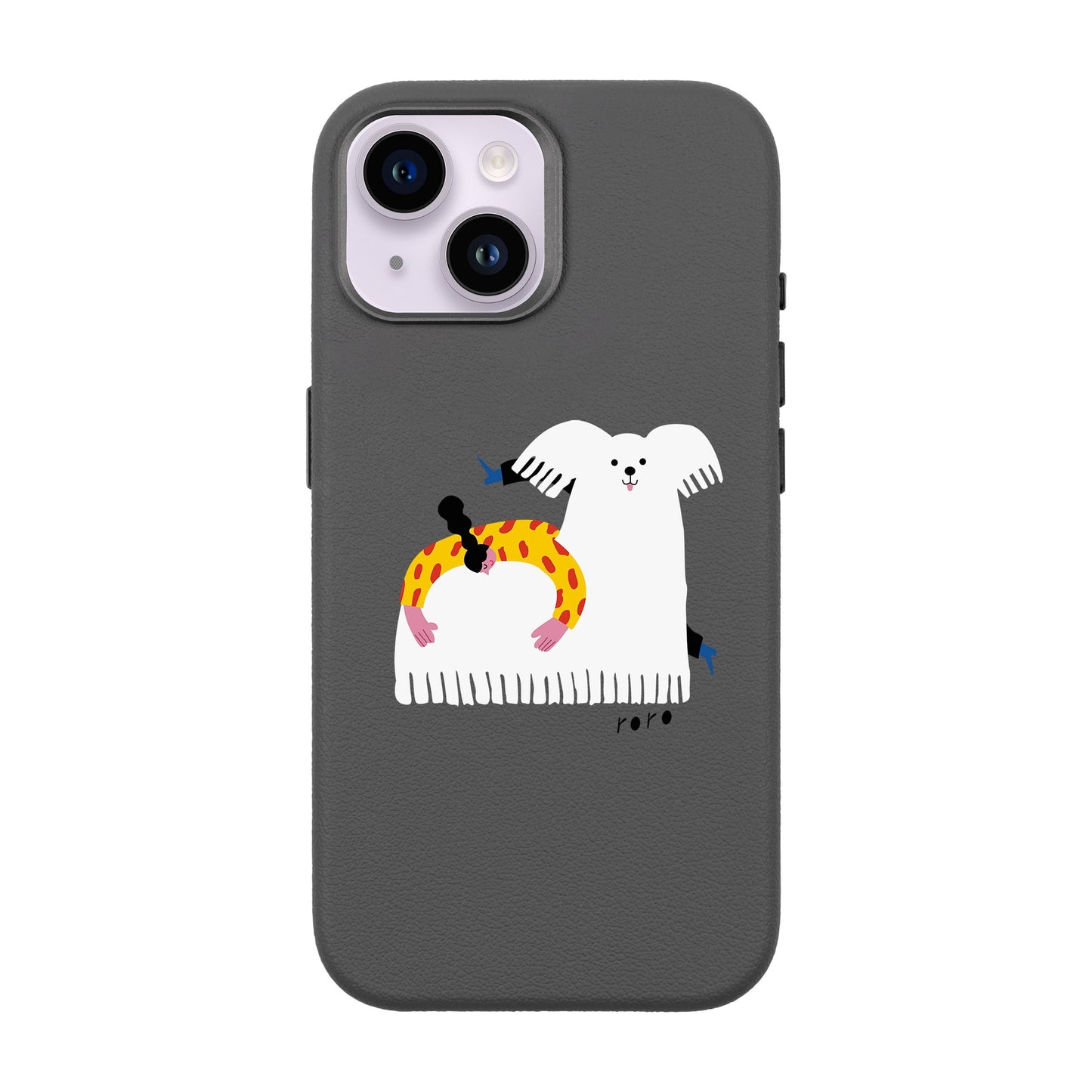 FANCY DOG-iPhone 13 Leather Premium Kılıf MagSafe Özellikli