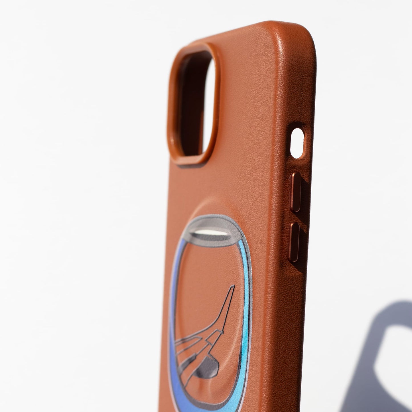 AIRCRAFT WINDOW-iPhone 13 Leather Kılıf MagSafe Özellikli