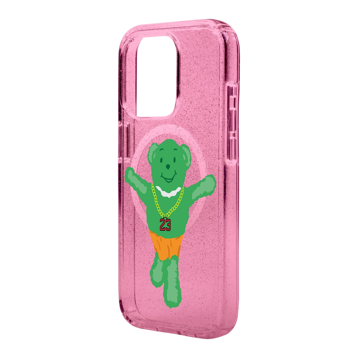 GREEN BEAR-iPhone 15 Pro Max Shiny Kılıf MagSafe Özellikli