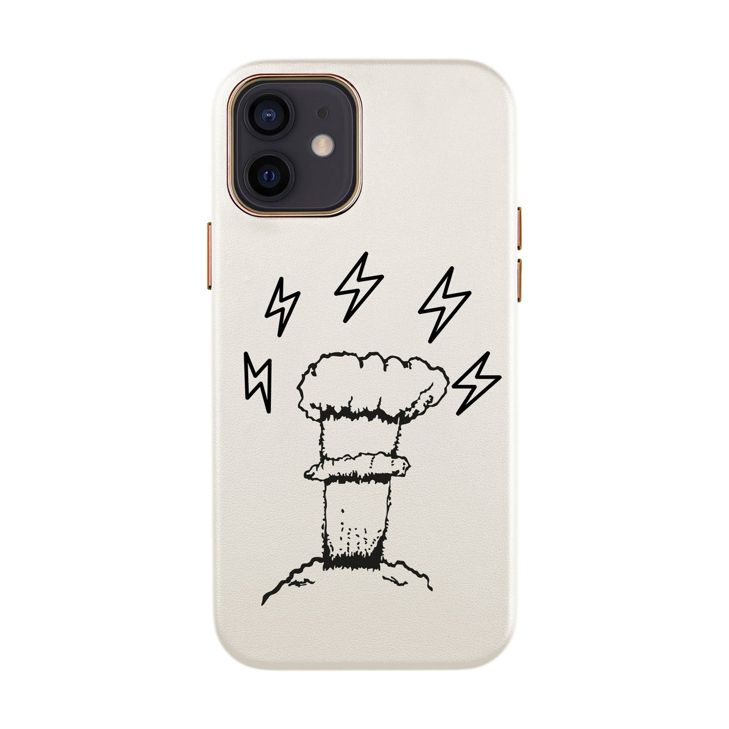 VOLCANIC-iPhone 12 Mini Leather Kılıf