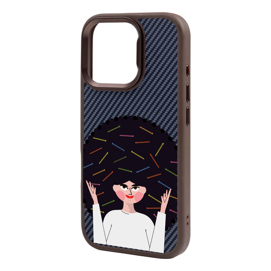 TANGLES OF HAPPINESS-Plaid Kılıf MagSafe Özellikli - iPhone 16 Pro Max