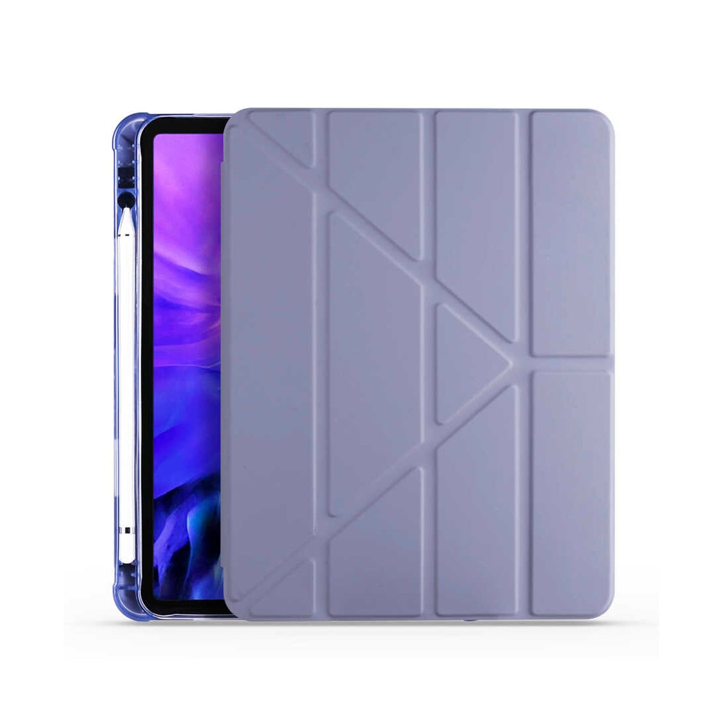 Apple iPad Air 10.9 inç 2020 (4.Nesil)-Trigon Folding Kalemlikli Standlı Kılıf