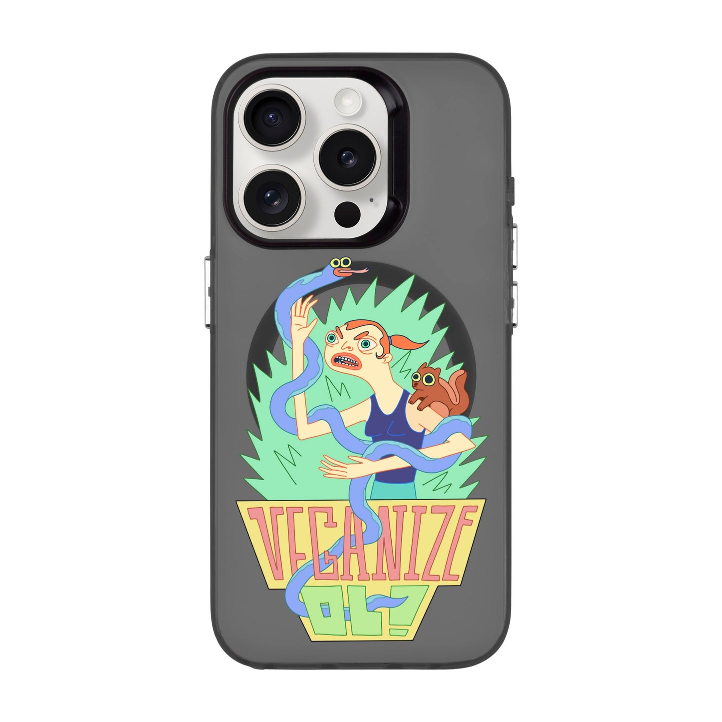 VEGANİZE-iPhone 15 Pro Hold Kılıf MagSafe Özellikli