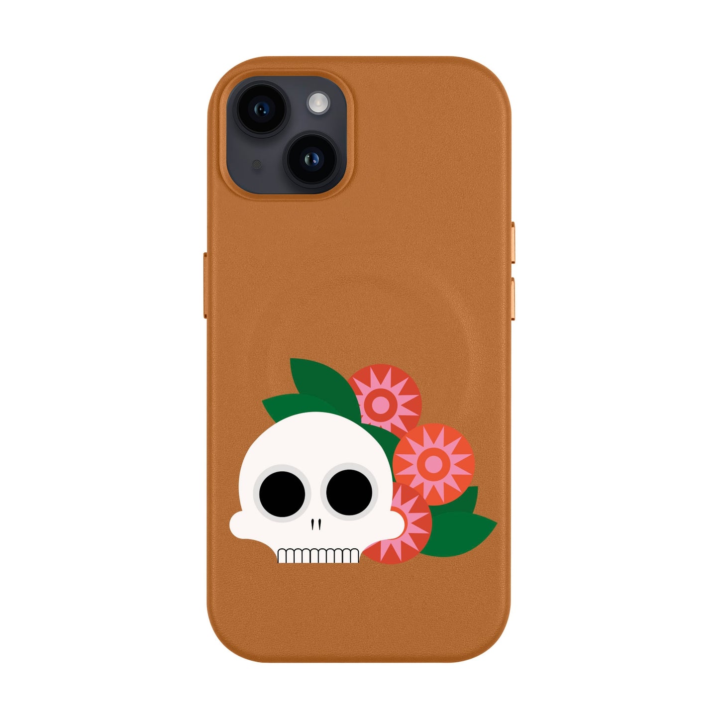 MEMENTO BLOOM-iPhone 14 Plus Leather Kılıf MagSafe Özellikli