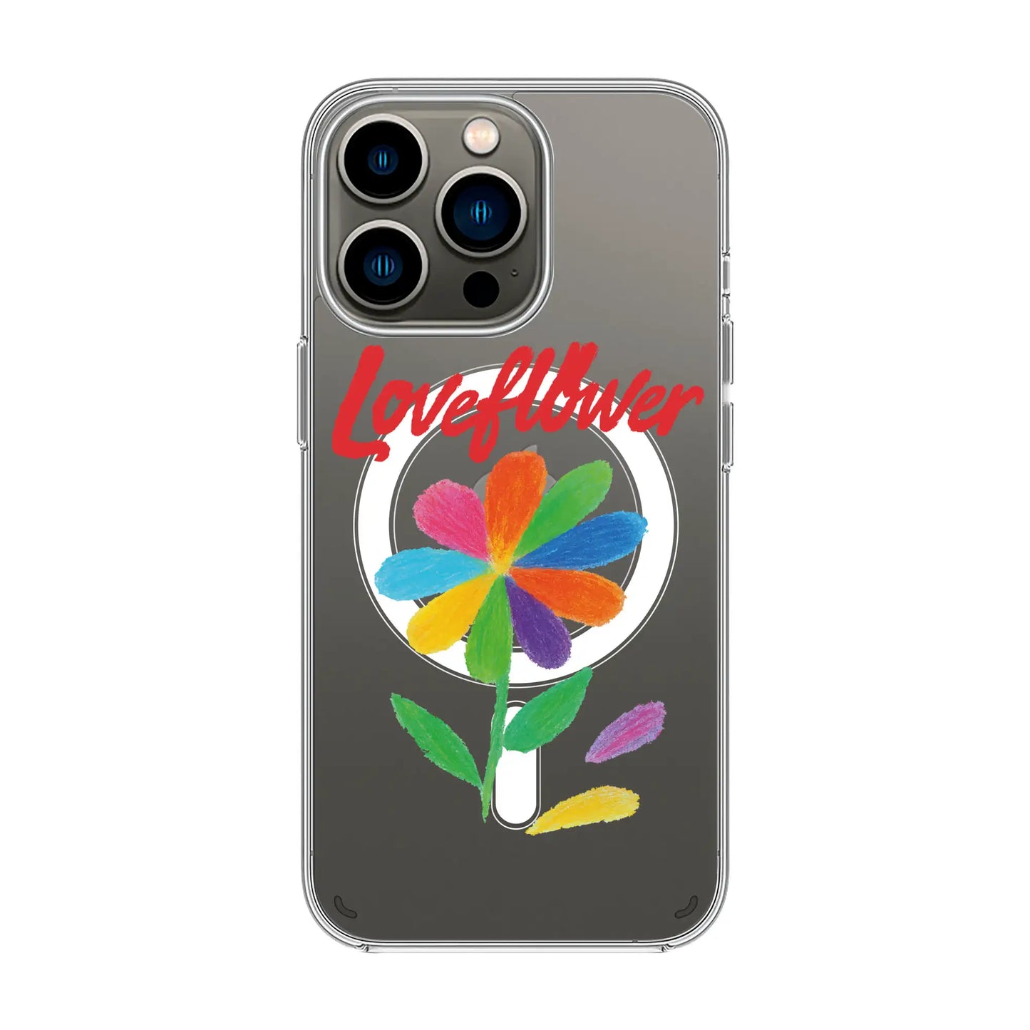 LOVE FLOWER-iPhone 7 Plus / 8 Plus Solid Kılıf MagSafe Özellikli