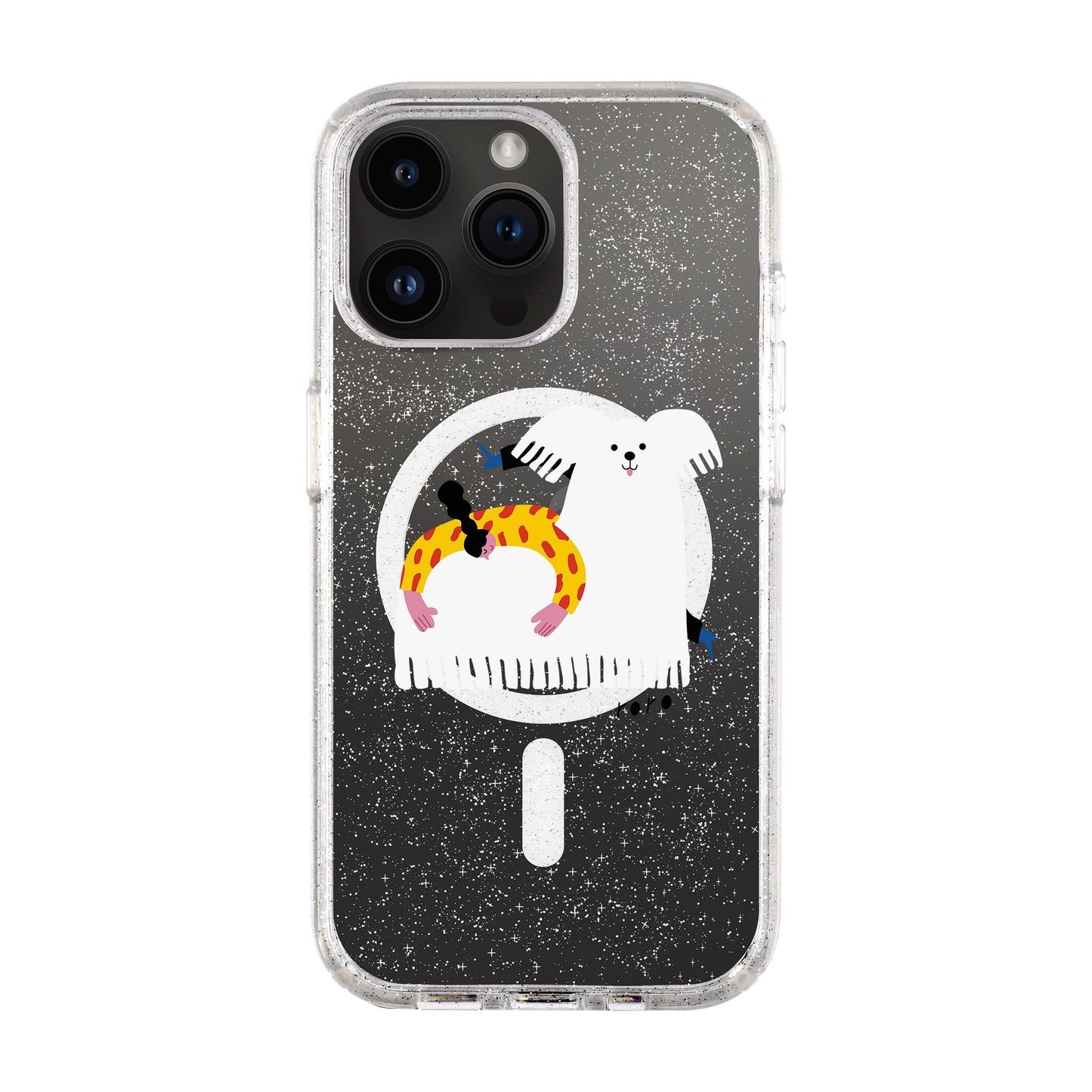 FANCY DOG-iPhone 14 Pro Max Shiny Kılıf MagSafe Özellikli