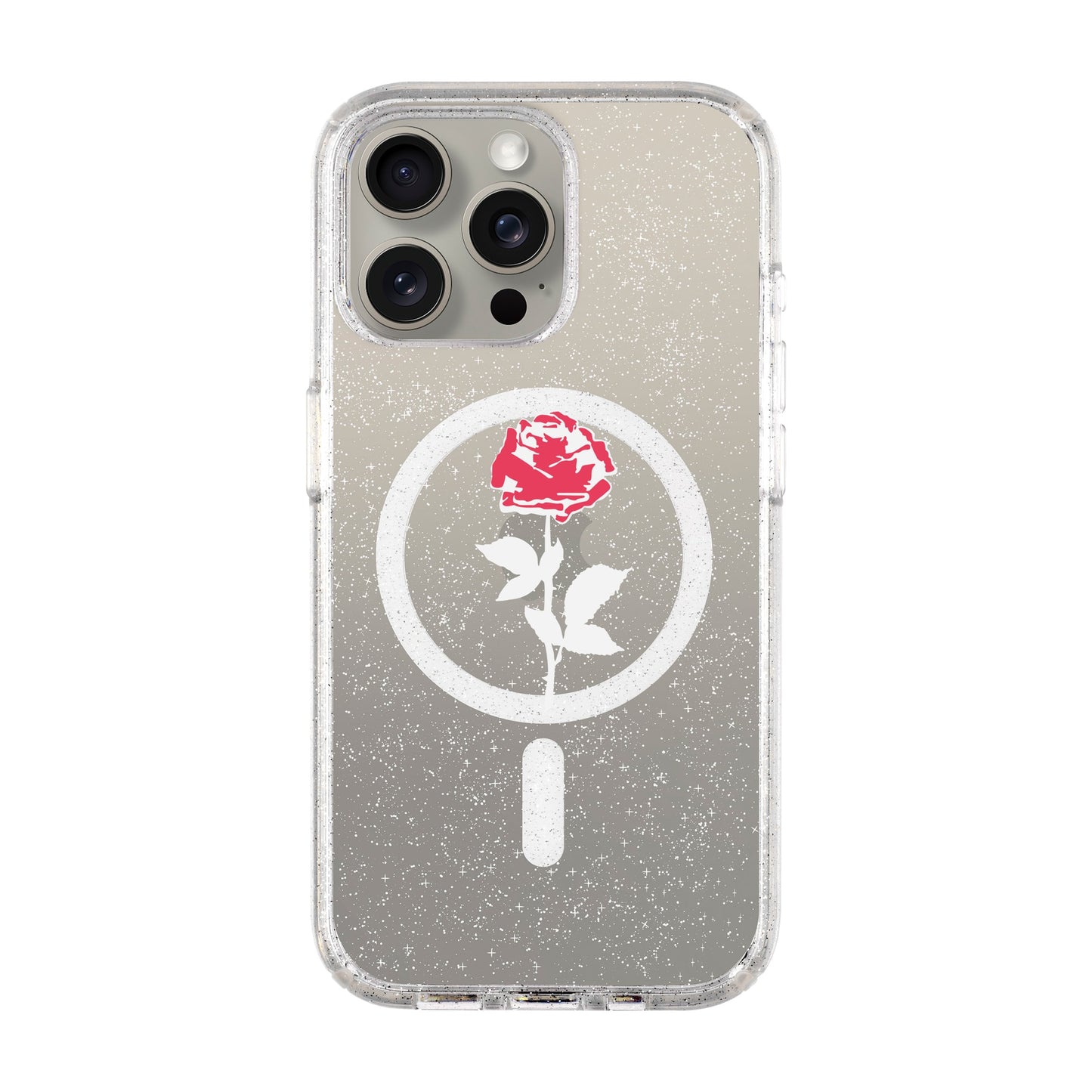 NATUREL ROSE-iPhone 15 Pro Max Shiny Kılıf MagSafe Özellikli