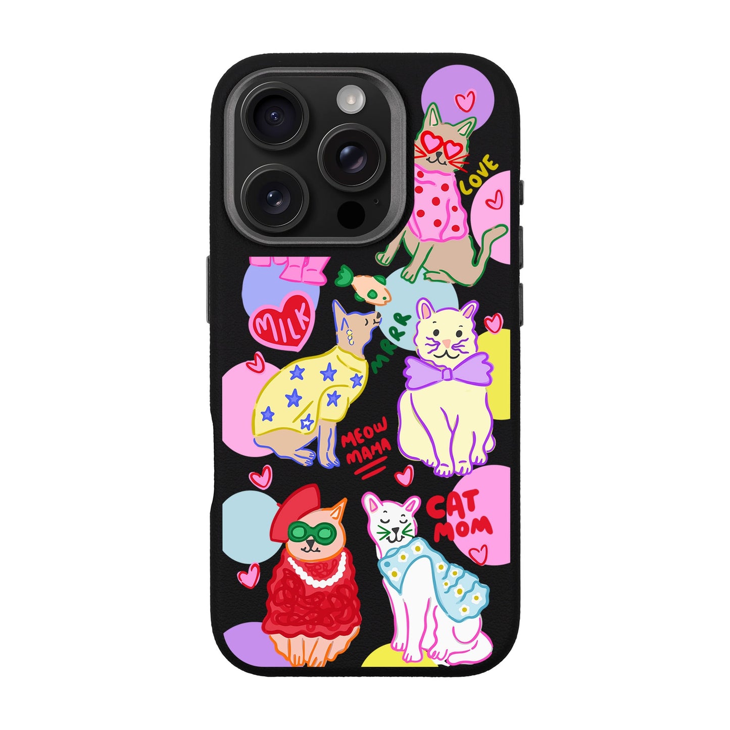 CAT MOM-iPhone 16 Pro Leather Premium Kılıf MagSafe Özellikli