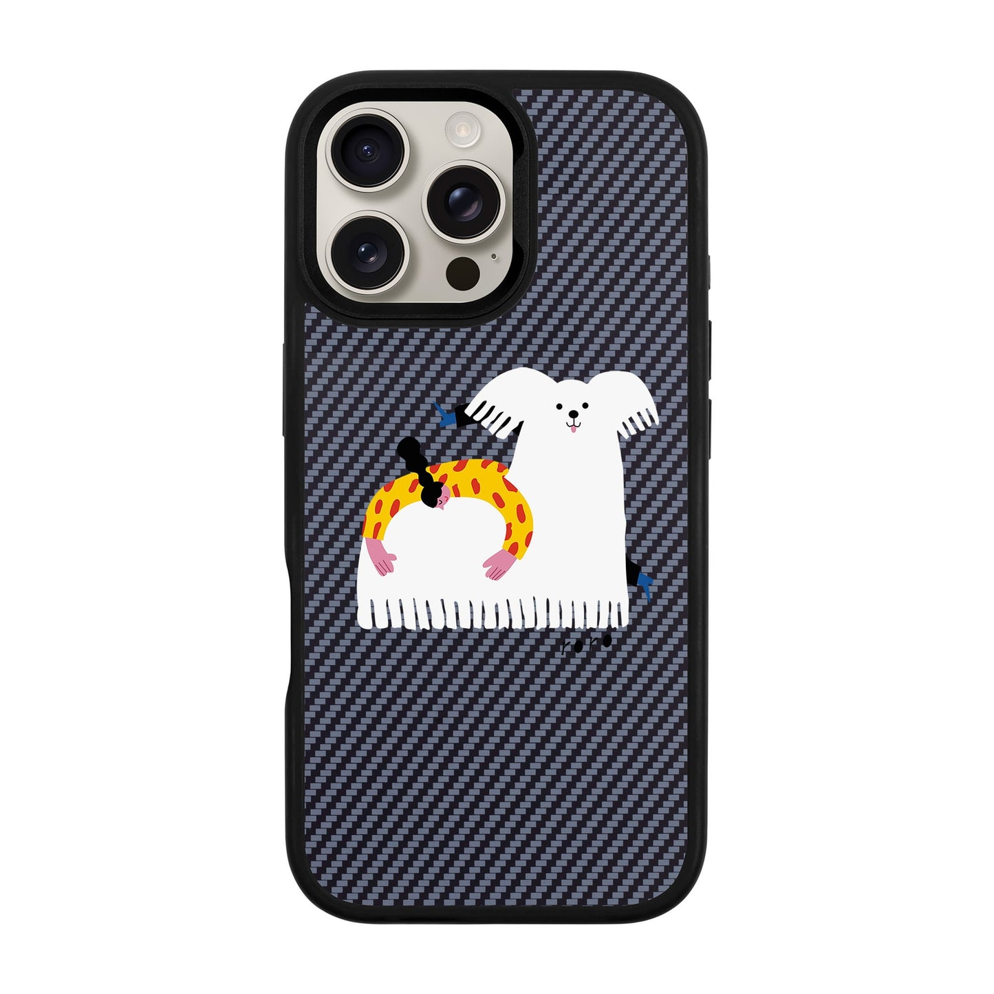 FANCY DOG-iPhone 16 Pro Max Plaid Kılıf MagSafe Özellikli