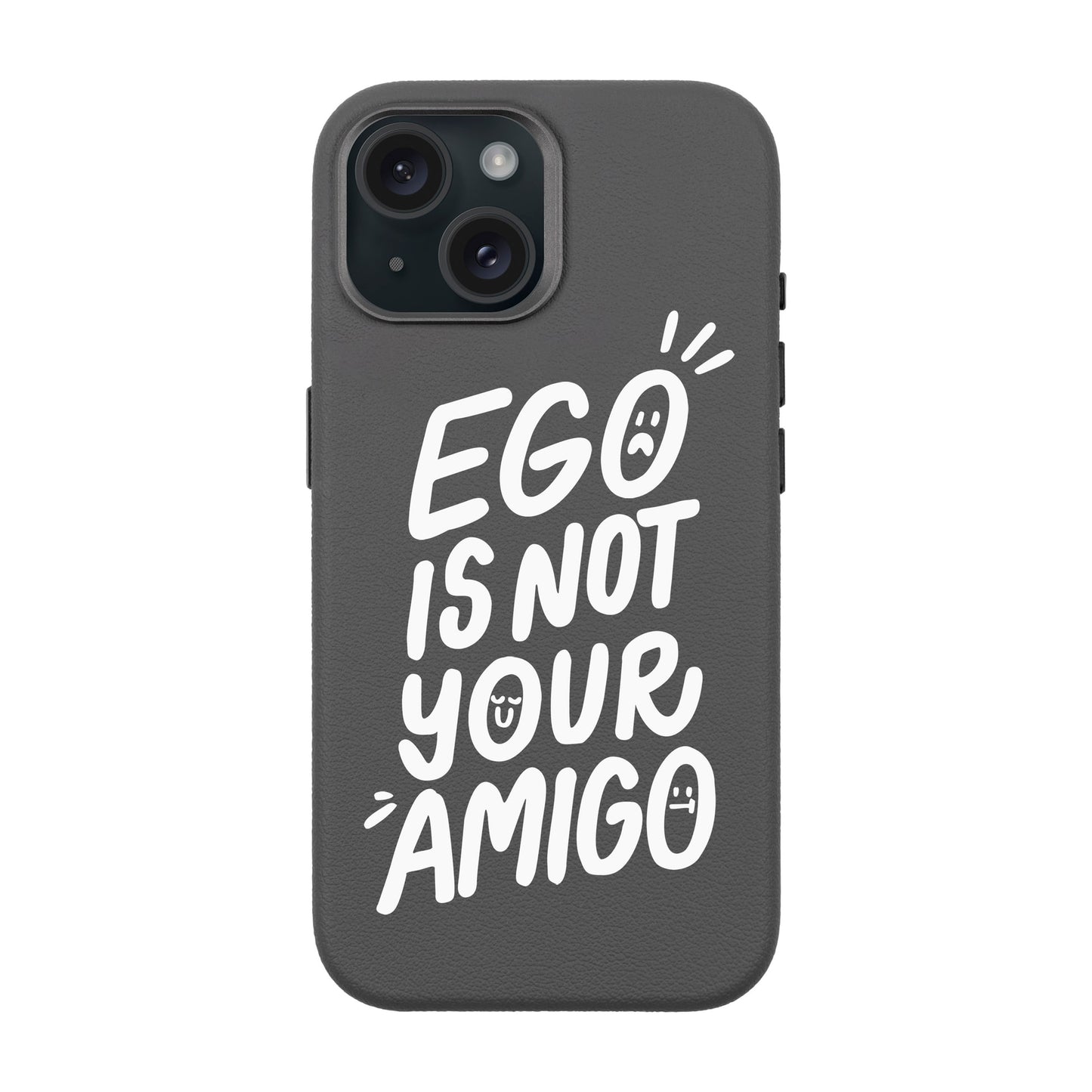EGO-iPhone 15 Leather Premium Kılıf MagSafe Özellikli
