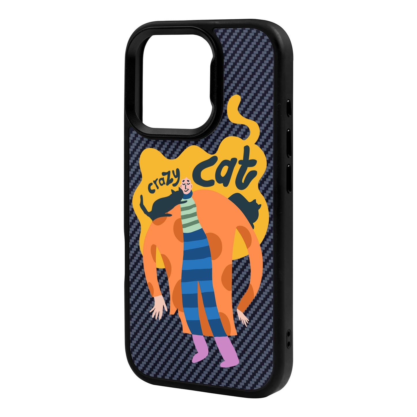 CRAZY CAT-iPhone 16 Pro Max Plaid Kılıf MagSafe Özellikli