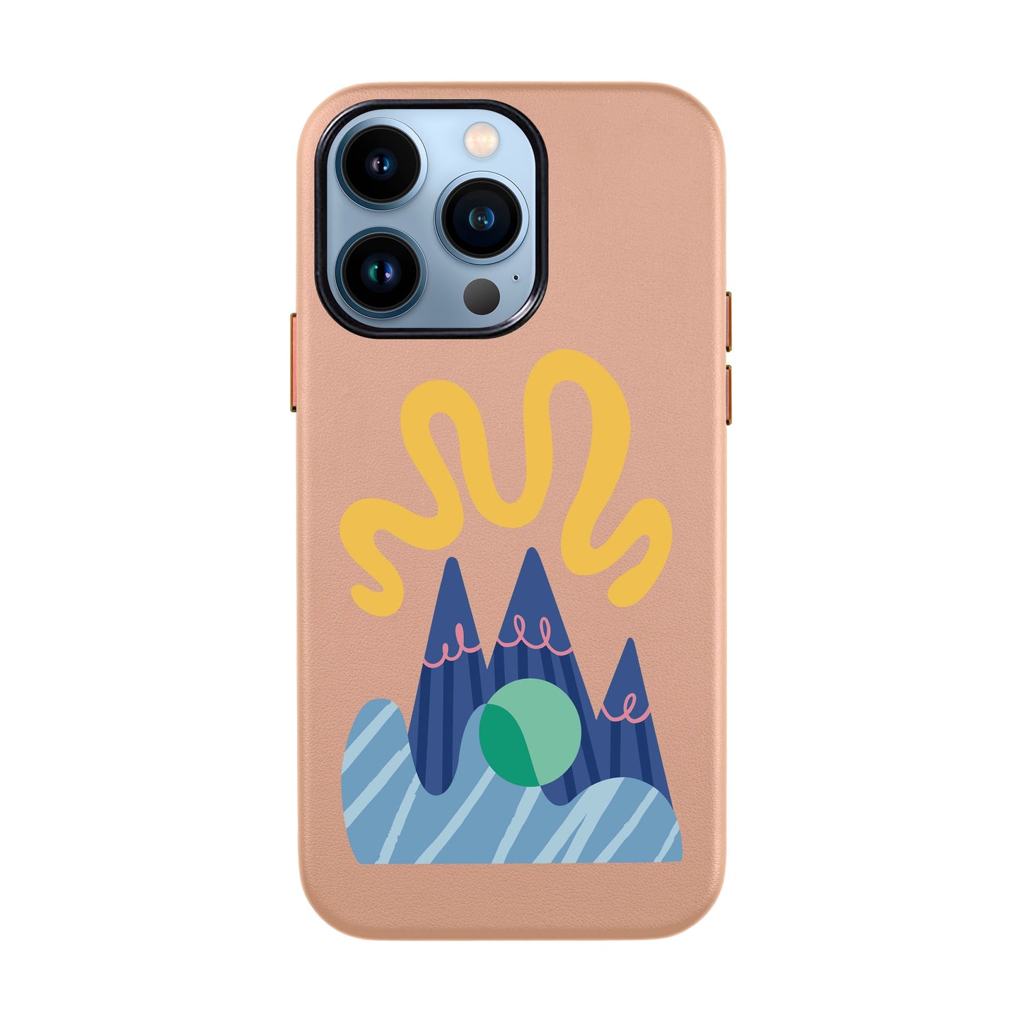 MOUNTAIN-iPhone 13 Pro Leather Kılıf