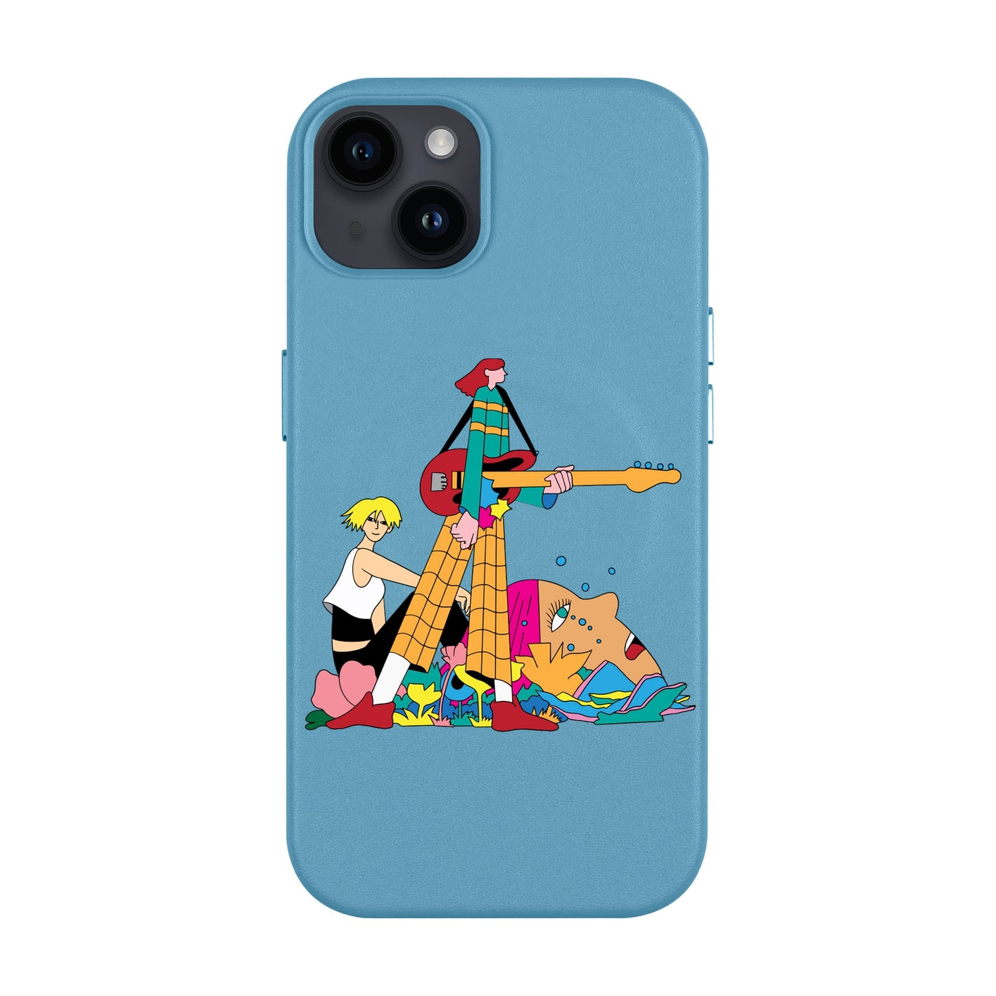 HER BAND-iPhone 14 Plus Leather Kılıf MagSafe Özellikli