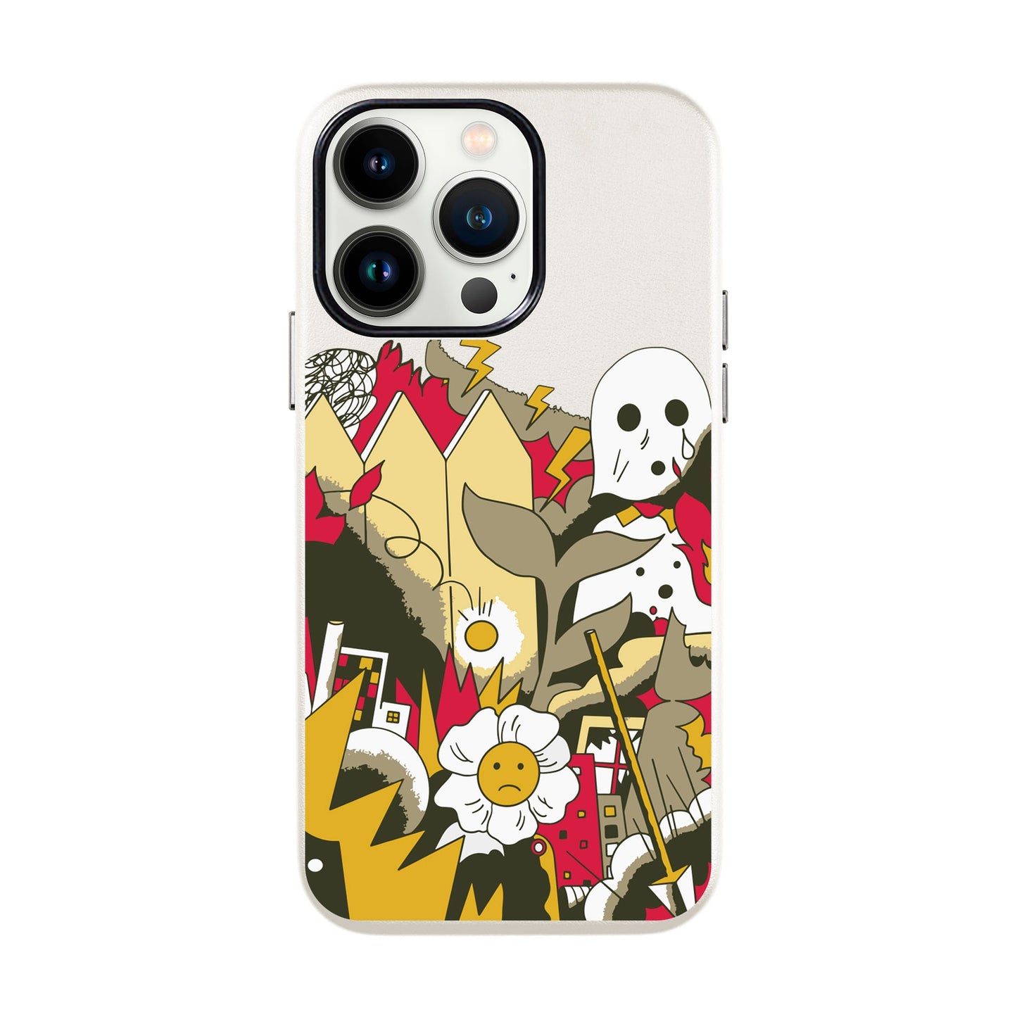 EVERYTHING IS BURNING-iPhone 13 Mini Leather Kılıf