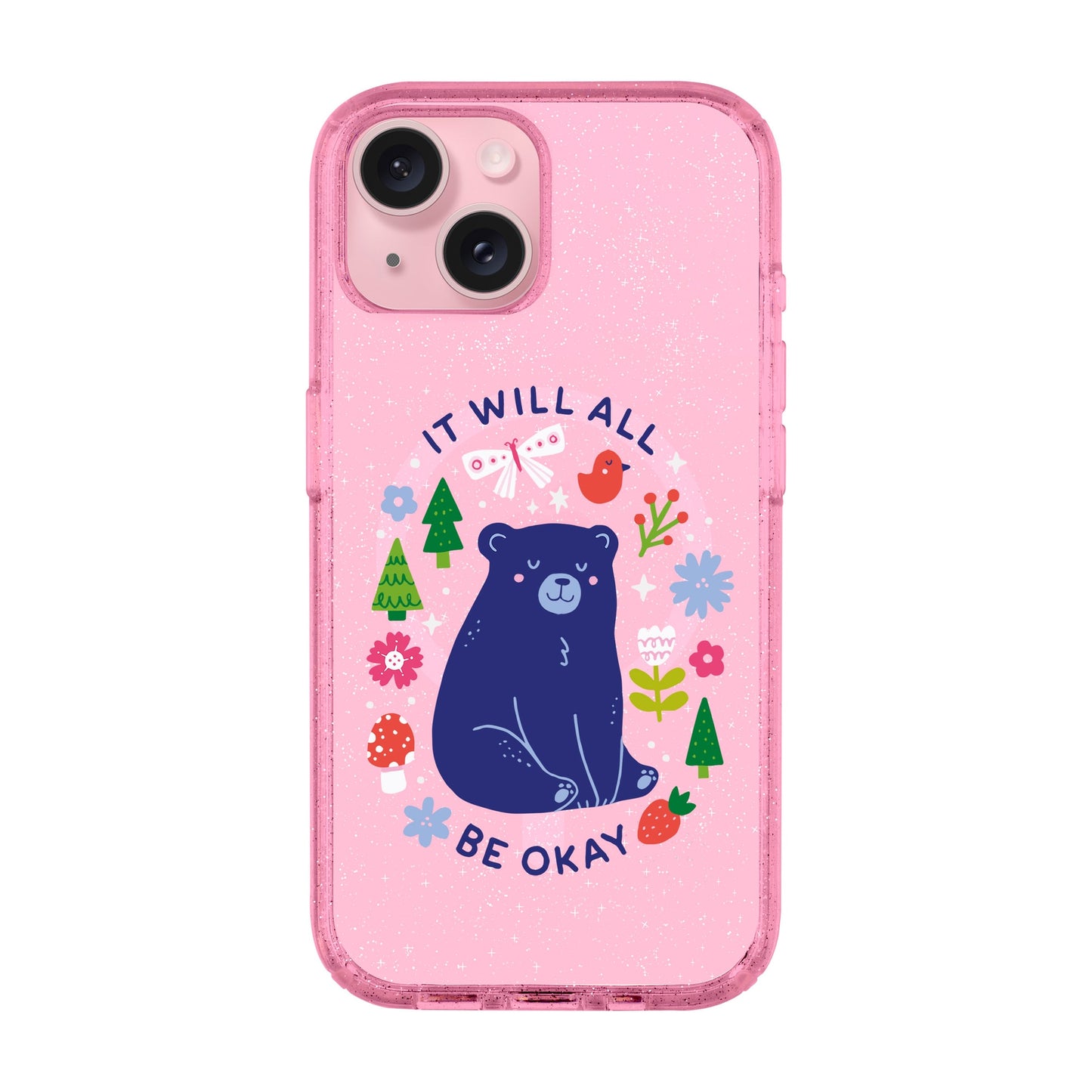 BE OKAY-iPhone 15 Plus Shiny Kılıf MagSafe Özellikli