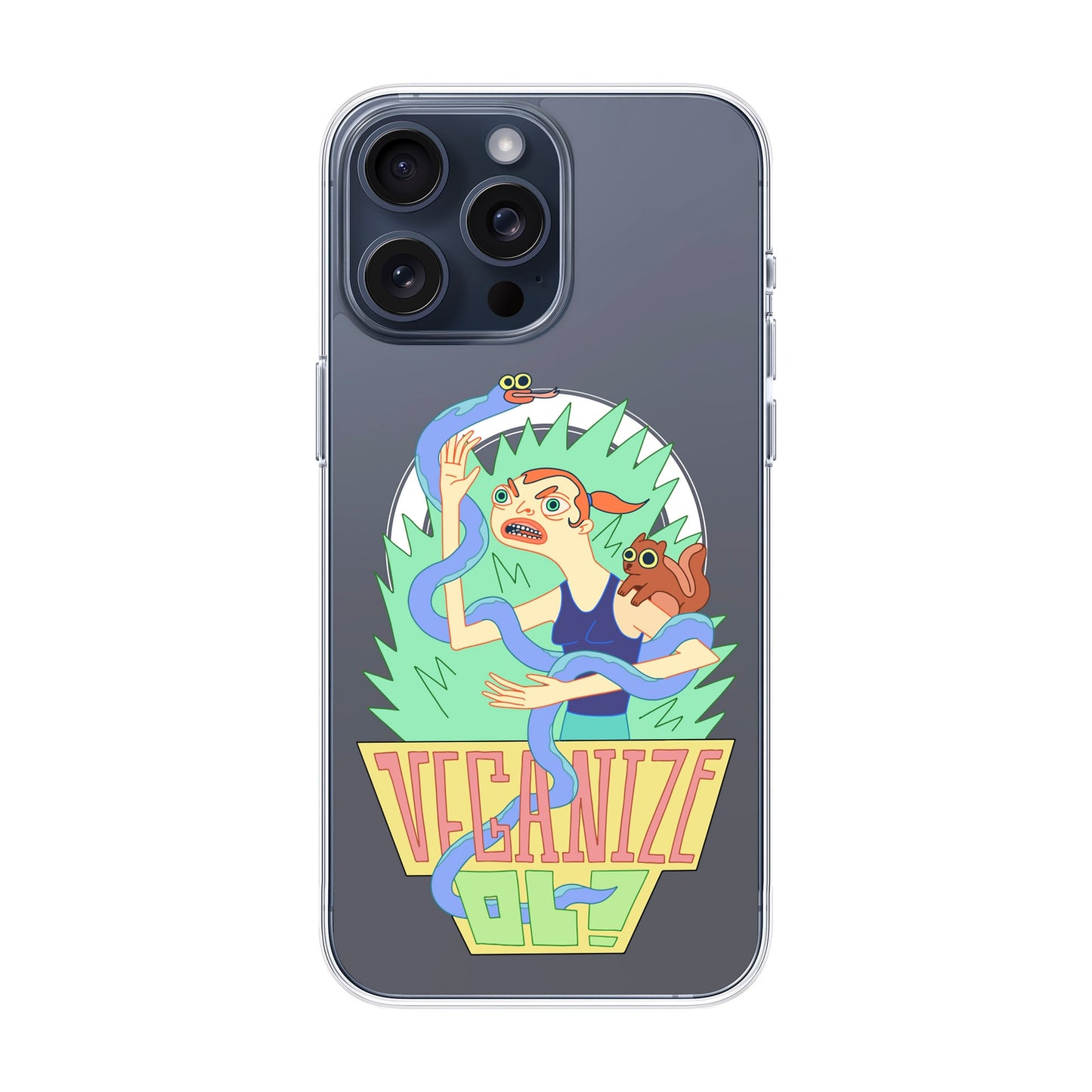 VEGANİZE-iPhone 15 Pro Max Solid Kılıf MagSafe Özellikli