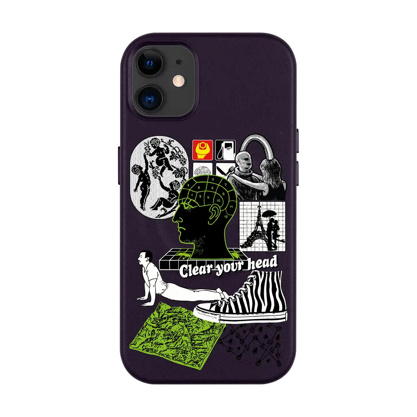 CLEAR YOUR HEAD-iPhone 11 Leather Kılıf MagSafe Özellikli
