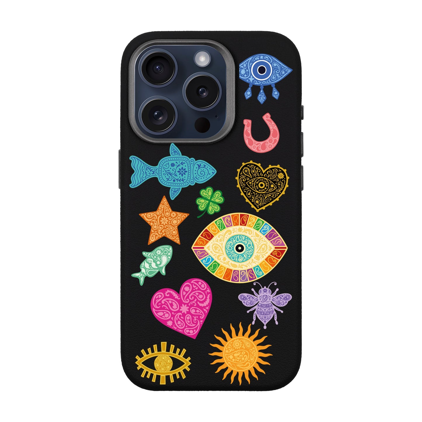 CHARMS BY BERRİN ÖZKAN-iPhone 15 Pro Leather Premium Kılıf MagSafe Özellikli