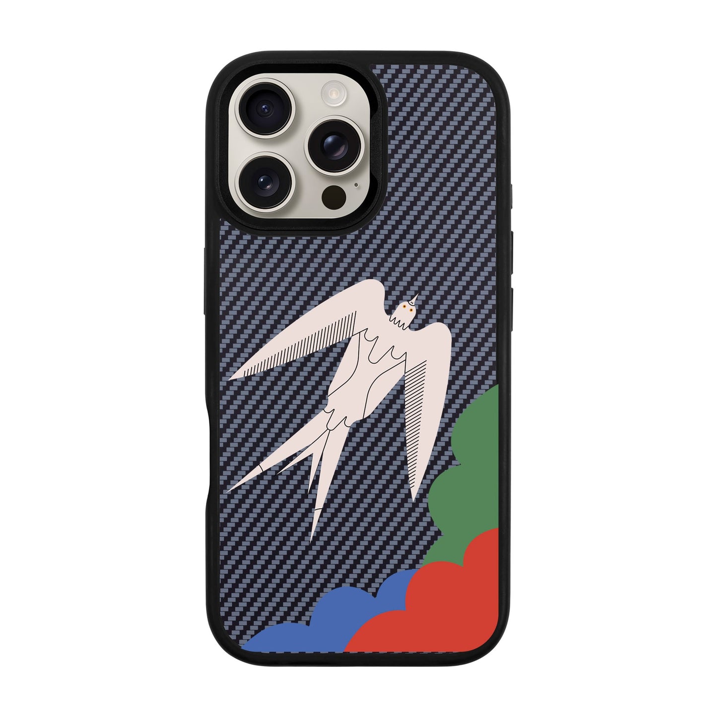 L’OISEAU LIBRE-iPhone 16 Pro Max Plaid Kılıf MagSafe Özellikli