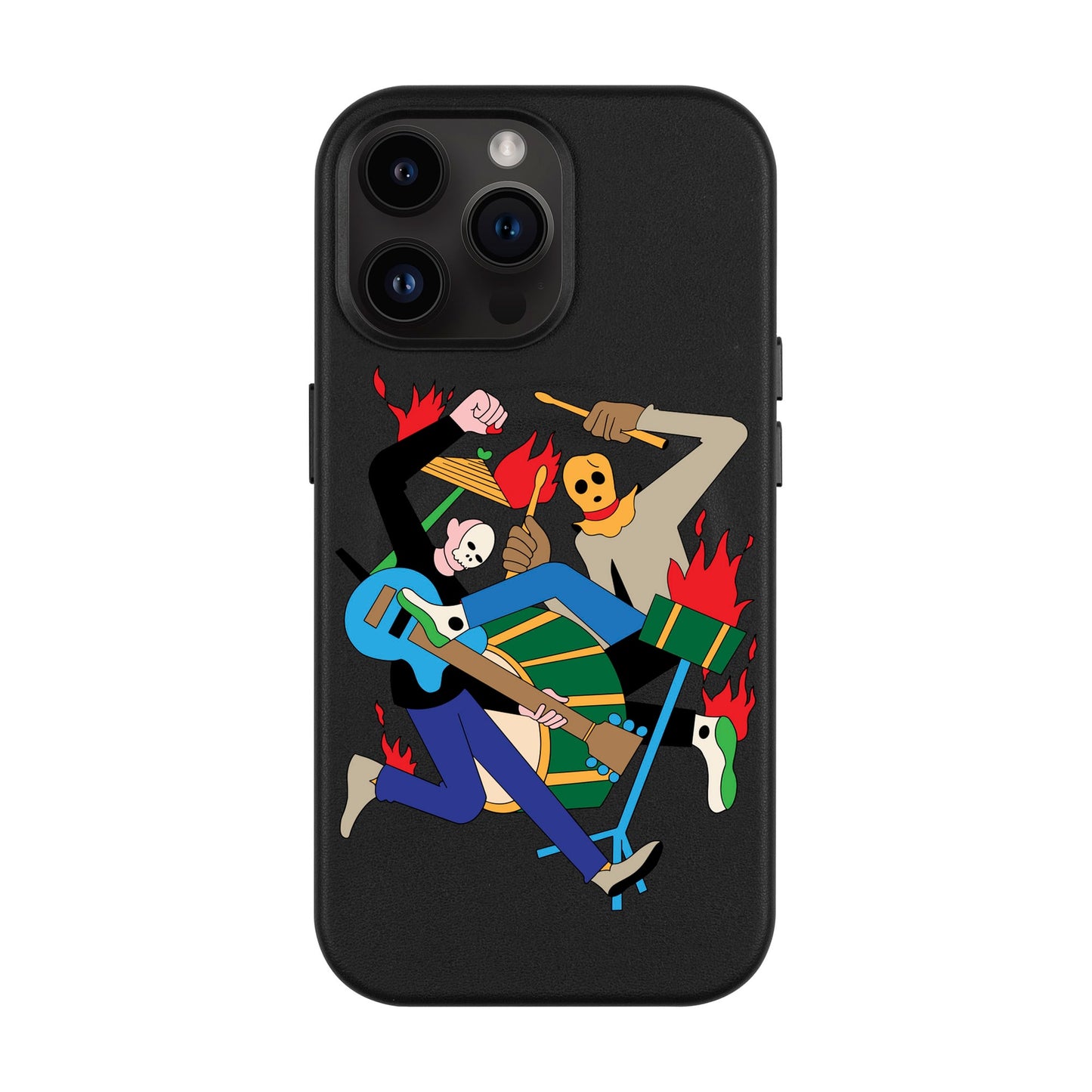 MONSTER MASH-iPhone 14 Pro Max Leather Kılıf MagSafe Özellikli