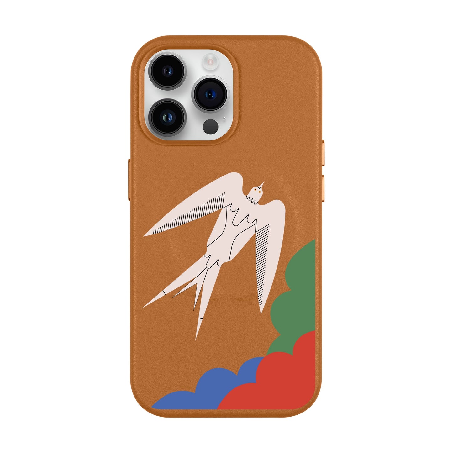 L’OISEAU LIBRE-iPhone 14 Pro Max Leather Kılıf MagSafe Özellikli
