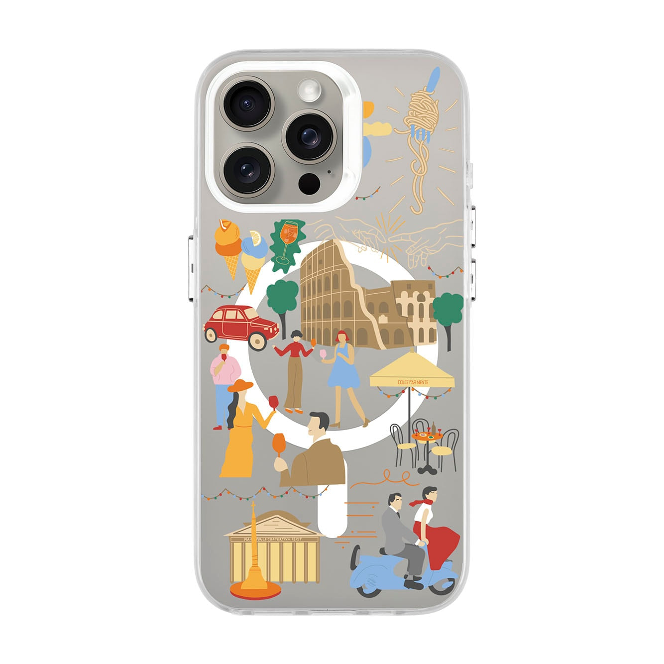 ROMA-iPhone 15 Pro Max Hold Kılıf MagSafe Özellikli