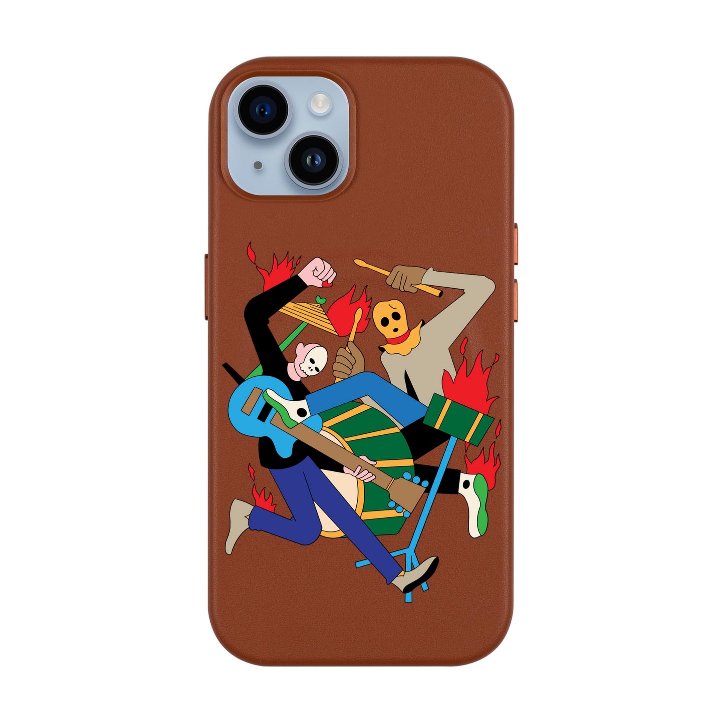 MONSTER MASH-iPhone 14 Plus Leather Kılıf MagSafe Özellikli