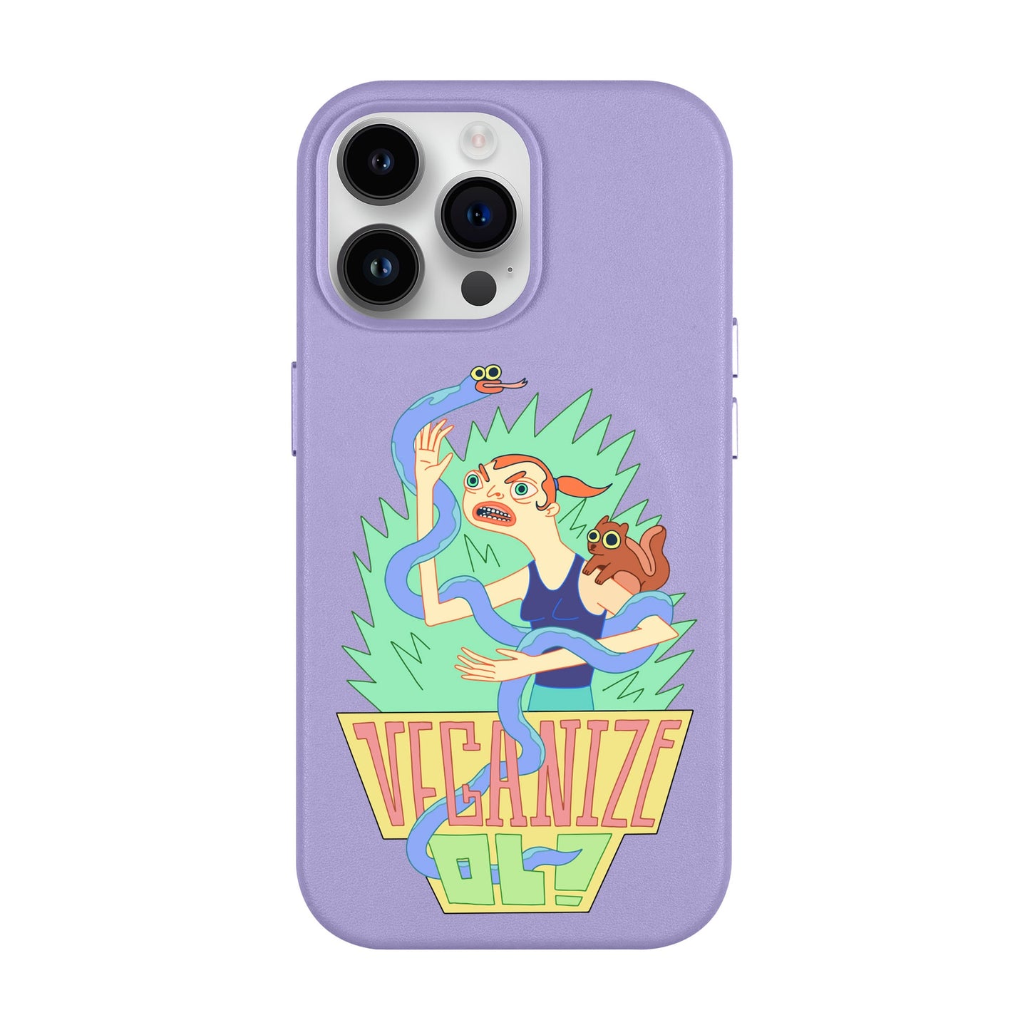 VEGANİZE-iPhone 14 Pro Max Leather Kılıf MagSafe Özellikli