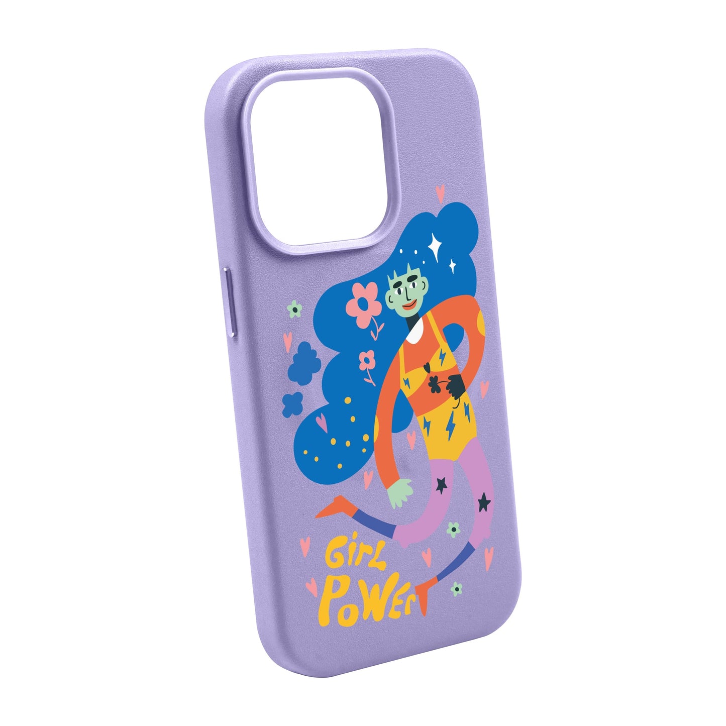GIRL POWER-iPhone 14 Plus Leather Kılıf MagSafe Özellikli